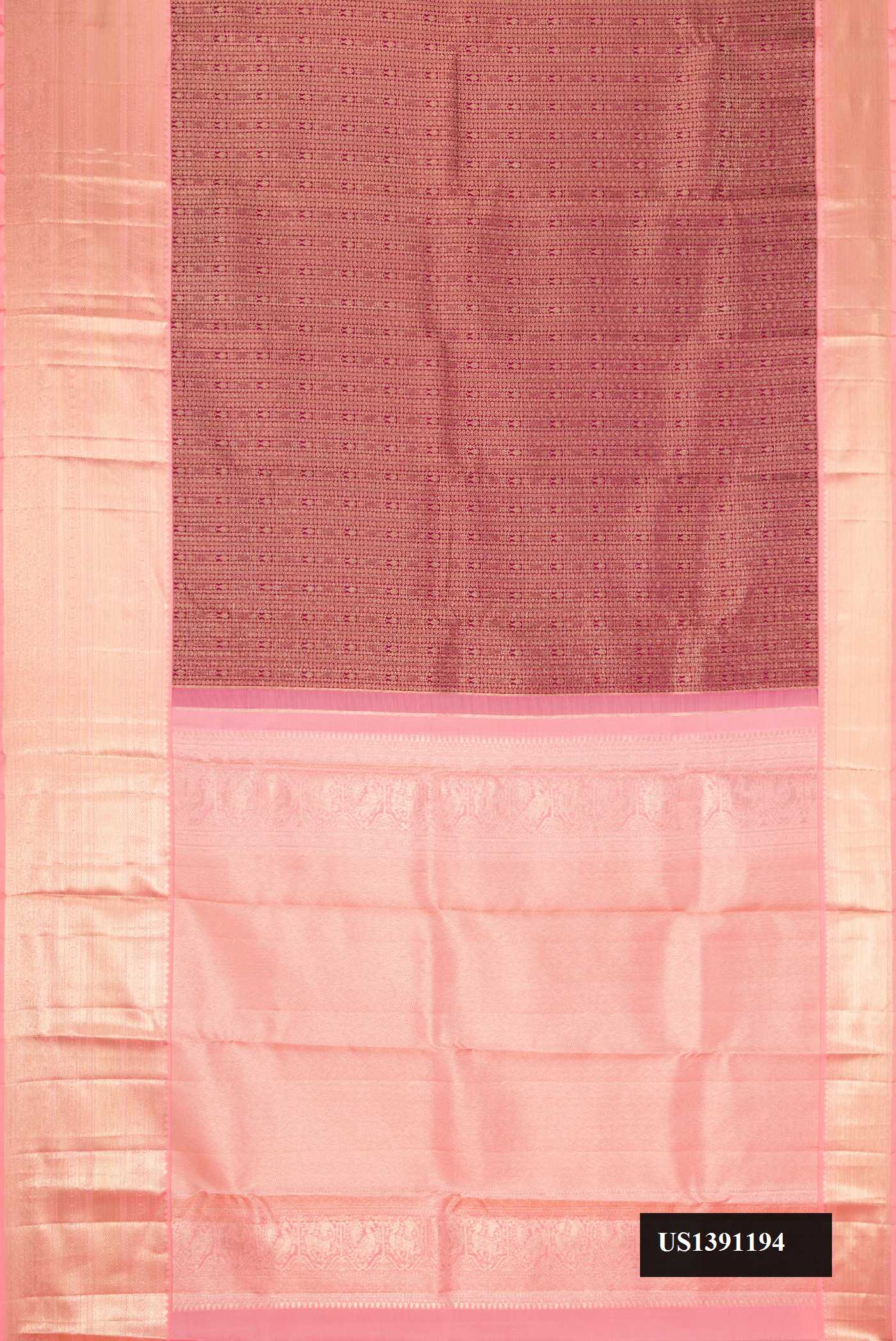 Maroon Dual Tone Kanchipuram Silk Saree