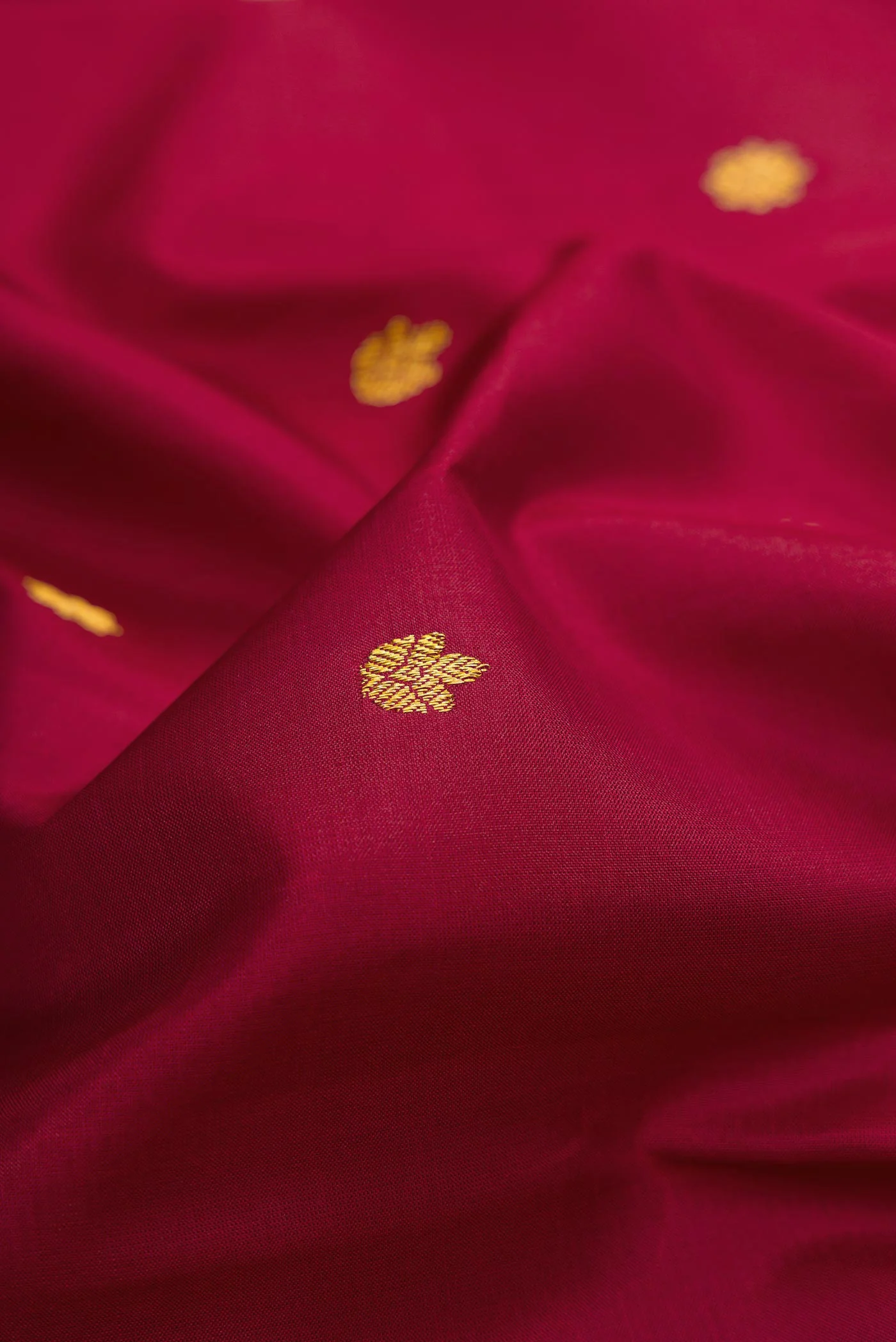 Maroon Dual Tone Kanchipuram Silk Saree - Image 2