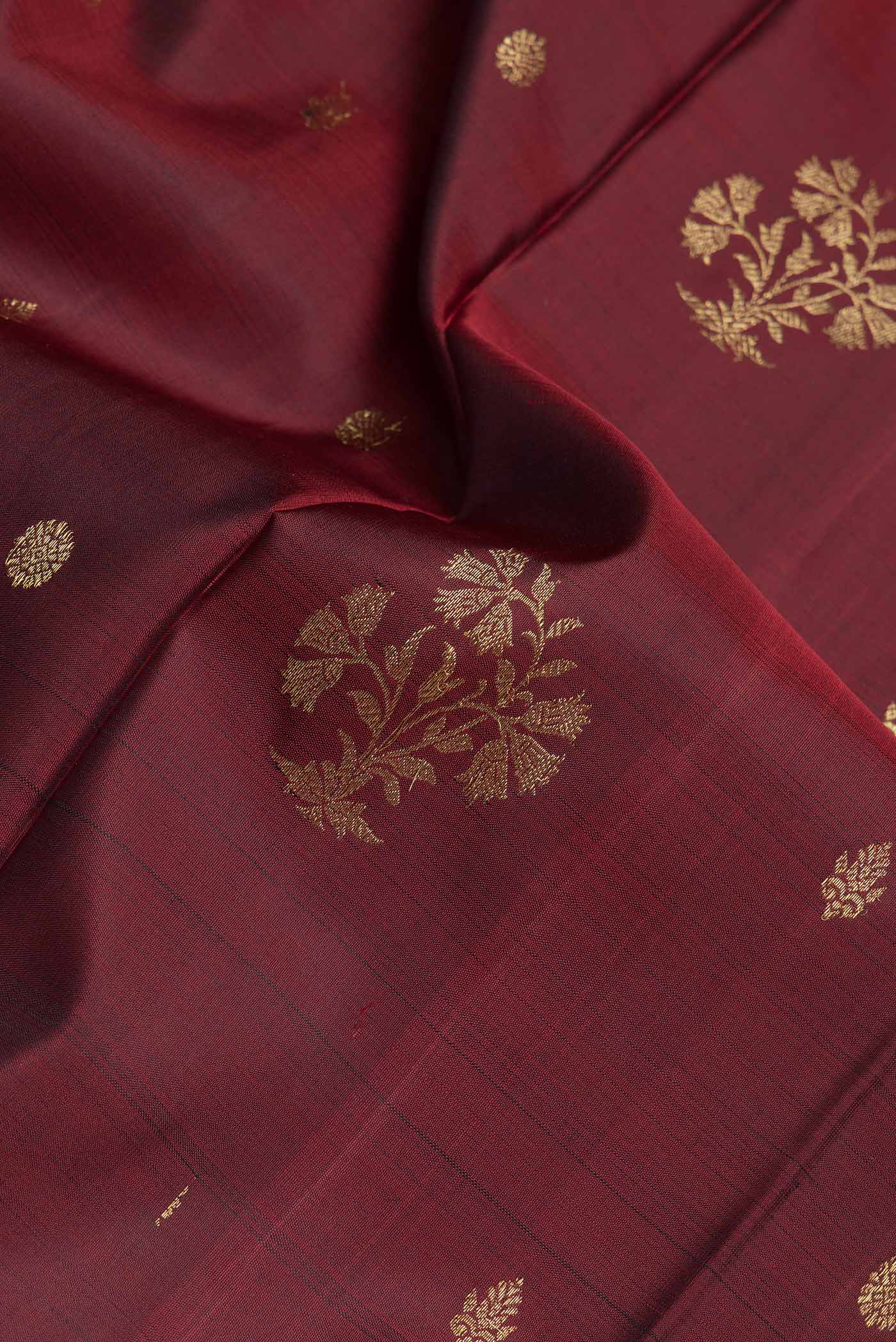 Coffee Brown Kanchipuram Silk Saree - Image 2