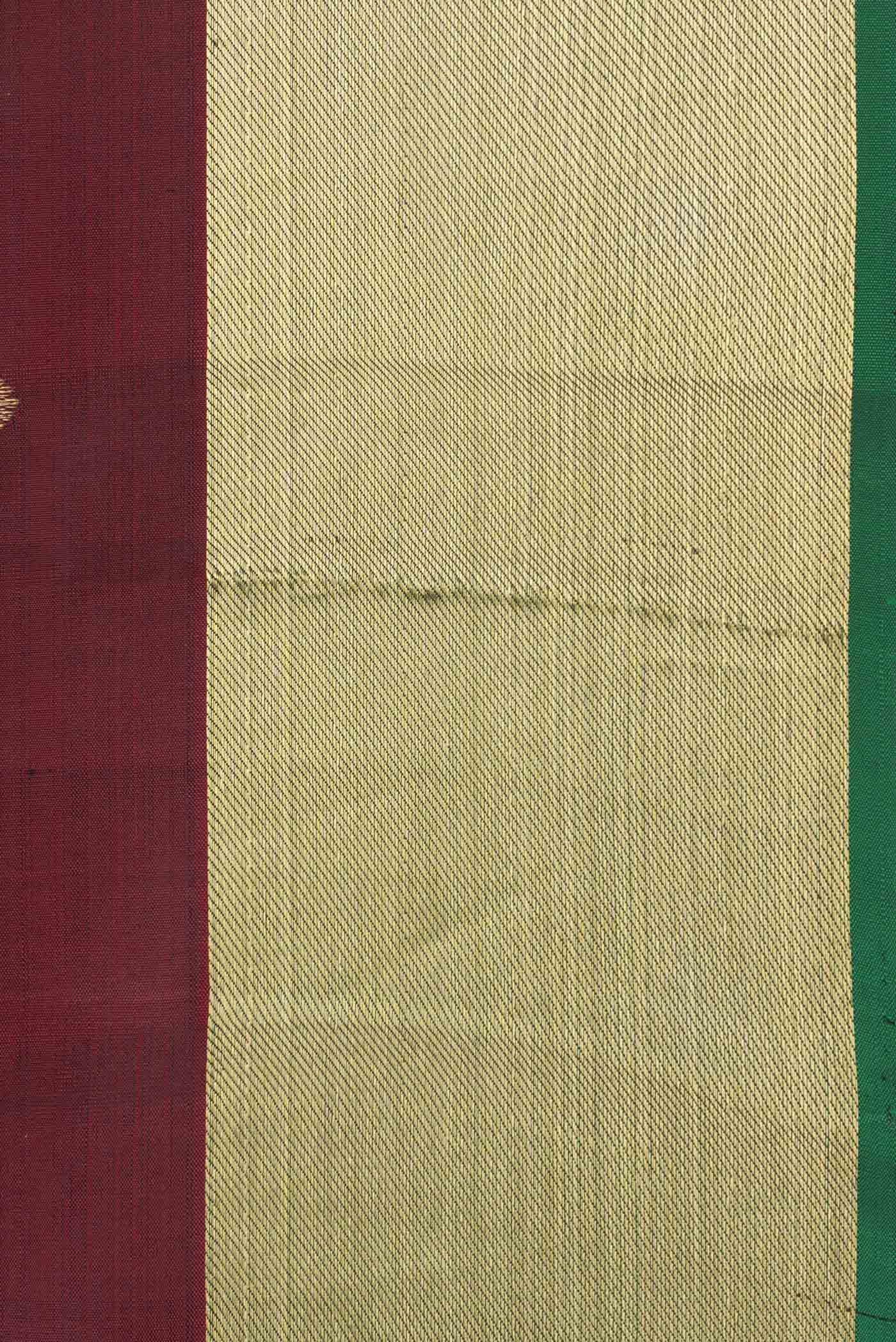 Coffee Brown Kanchipuram Silk Saree - Image 3
