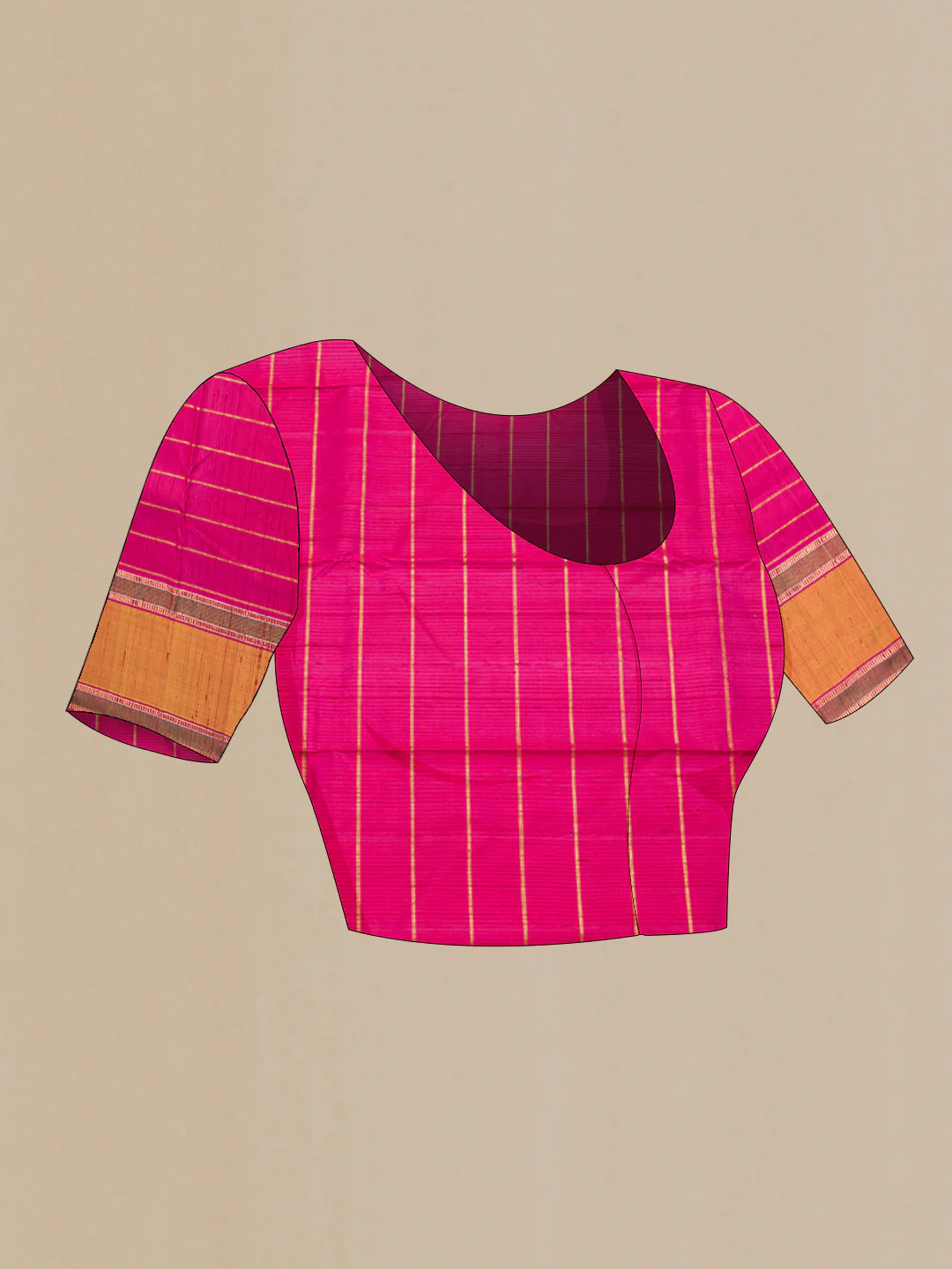 Maroon Kanchipuram Silk Saree - Image 5
