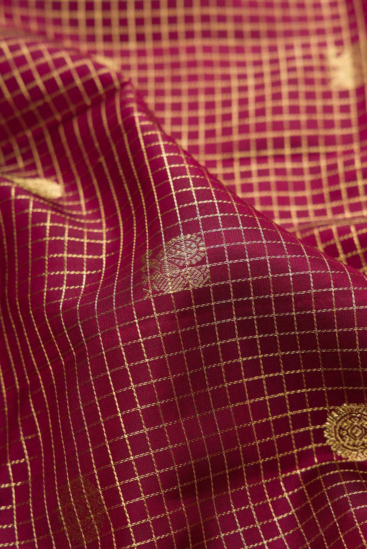 Maroon Kanchipuram Silk Saree - Image 2