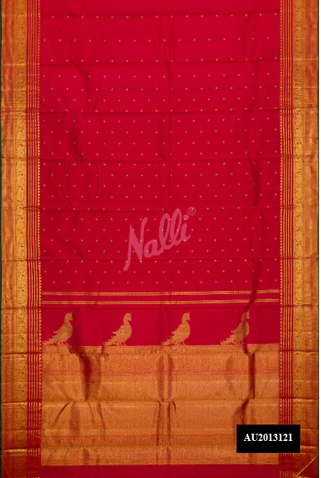 Maroon Dual Tone Kanchipuram Silk Saree
