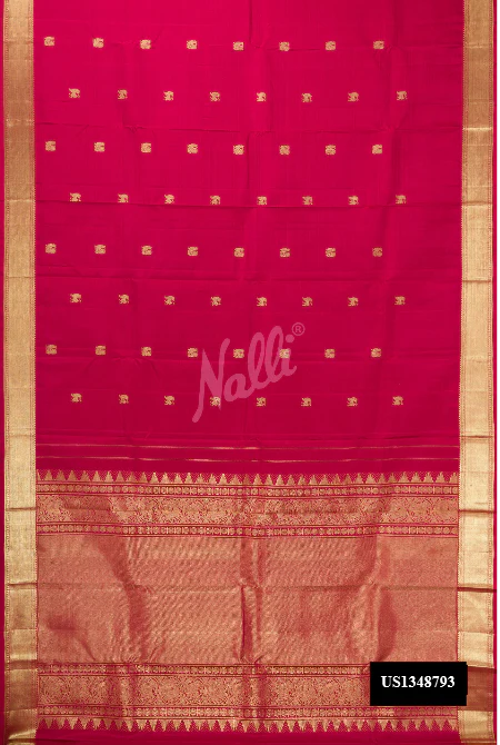 Maroon Dual Tone Kanchipuram Silk Saree