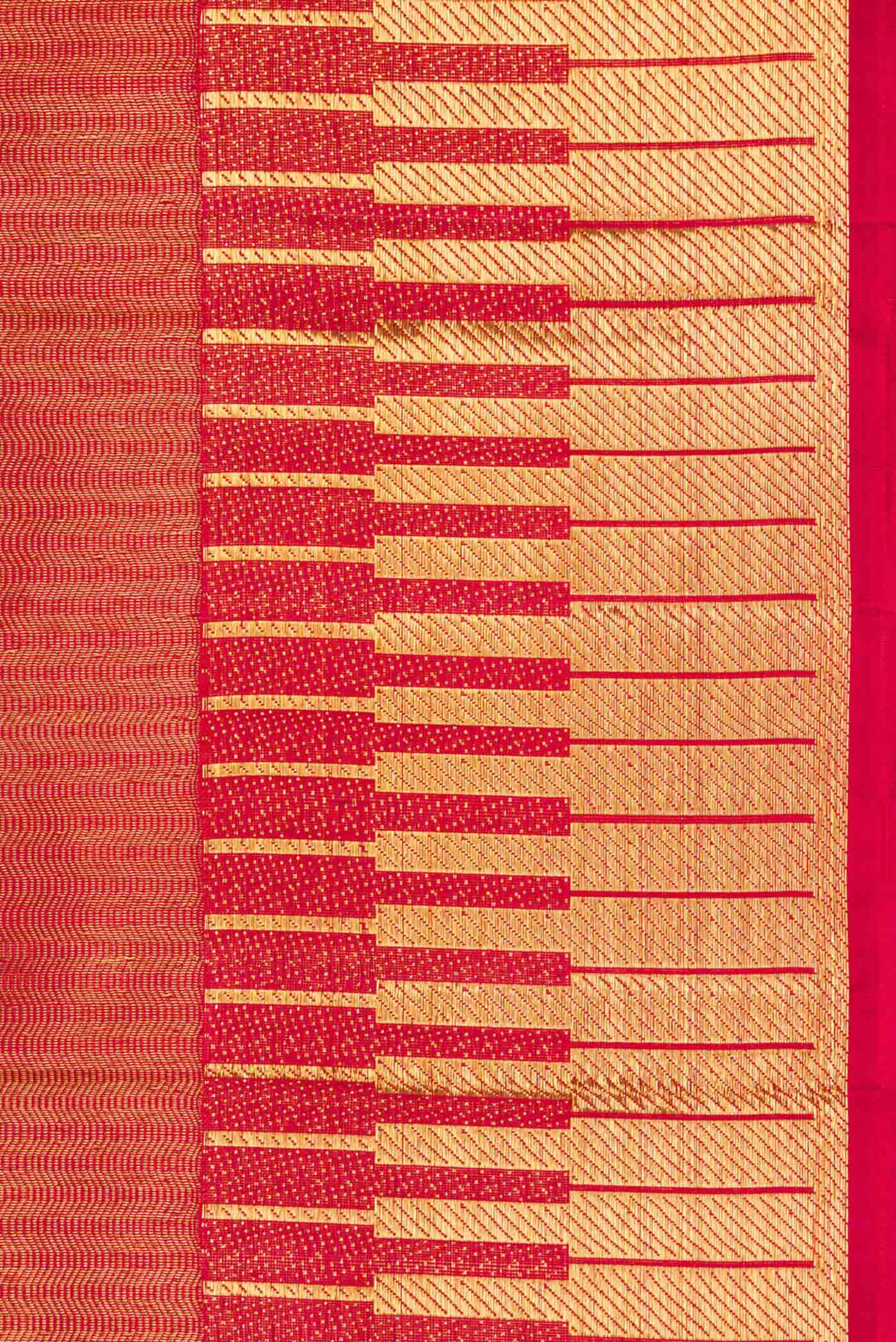Maroon Dual Tone Kanchipuram Silk Saree - Image 3
