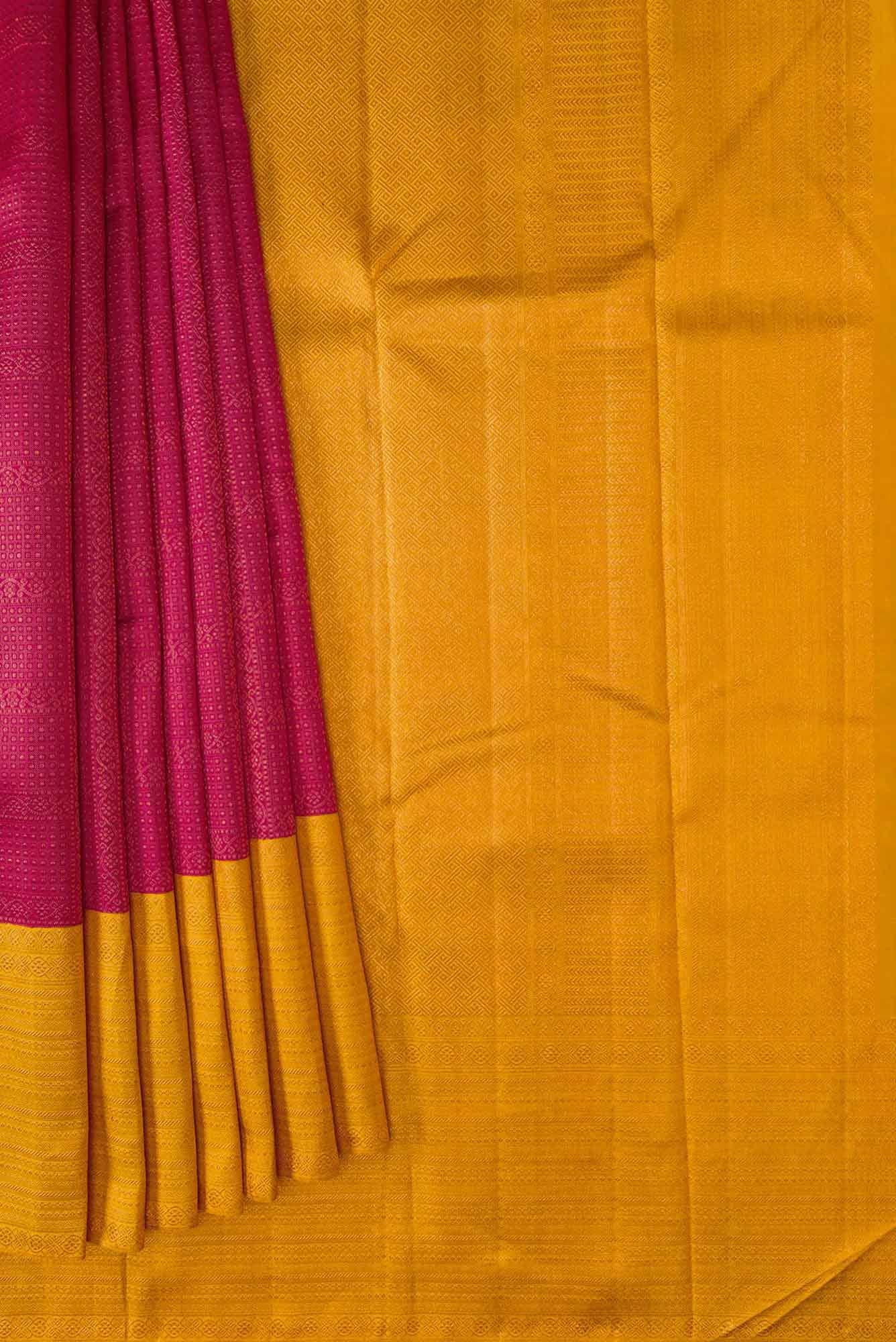 Maroon Dual Tone Kanchipuram Silk Saree - Image 2