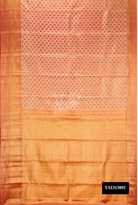 Maroon Dual Tone Kanchipuram Tissue Silk Saree