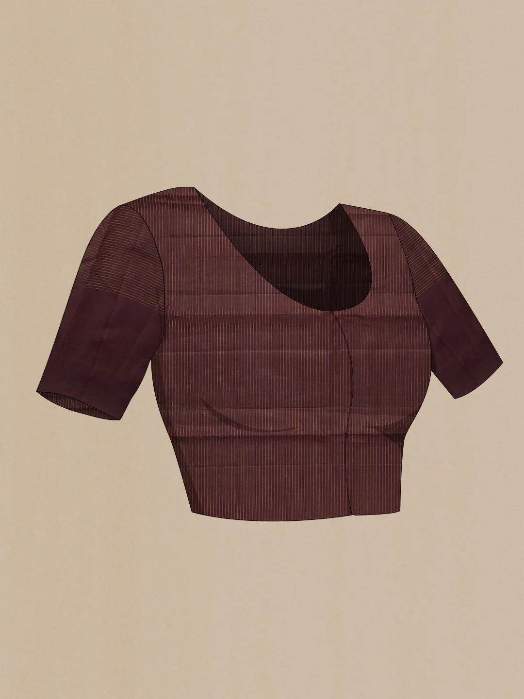 Maroon Kanjivaram Silk Saree - Image 5