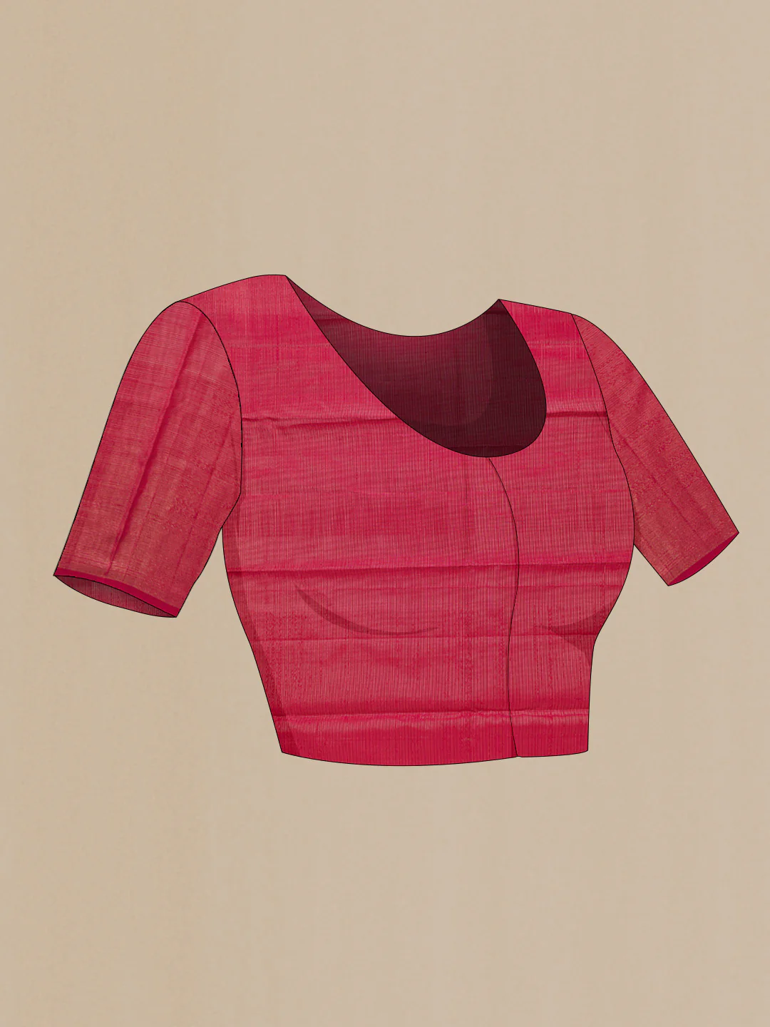 Maroon Kanjivaram Silk Saree - Image 5