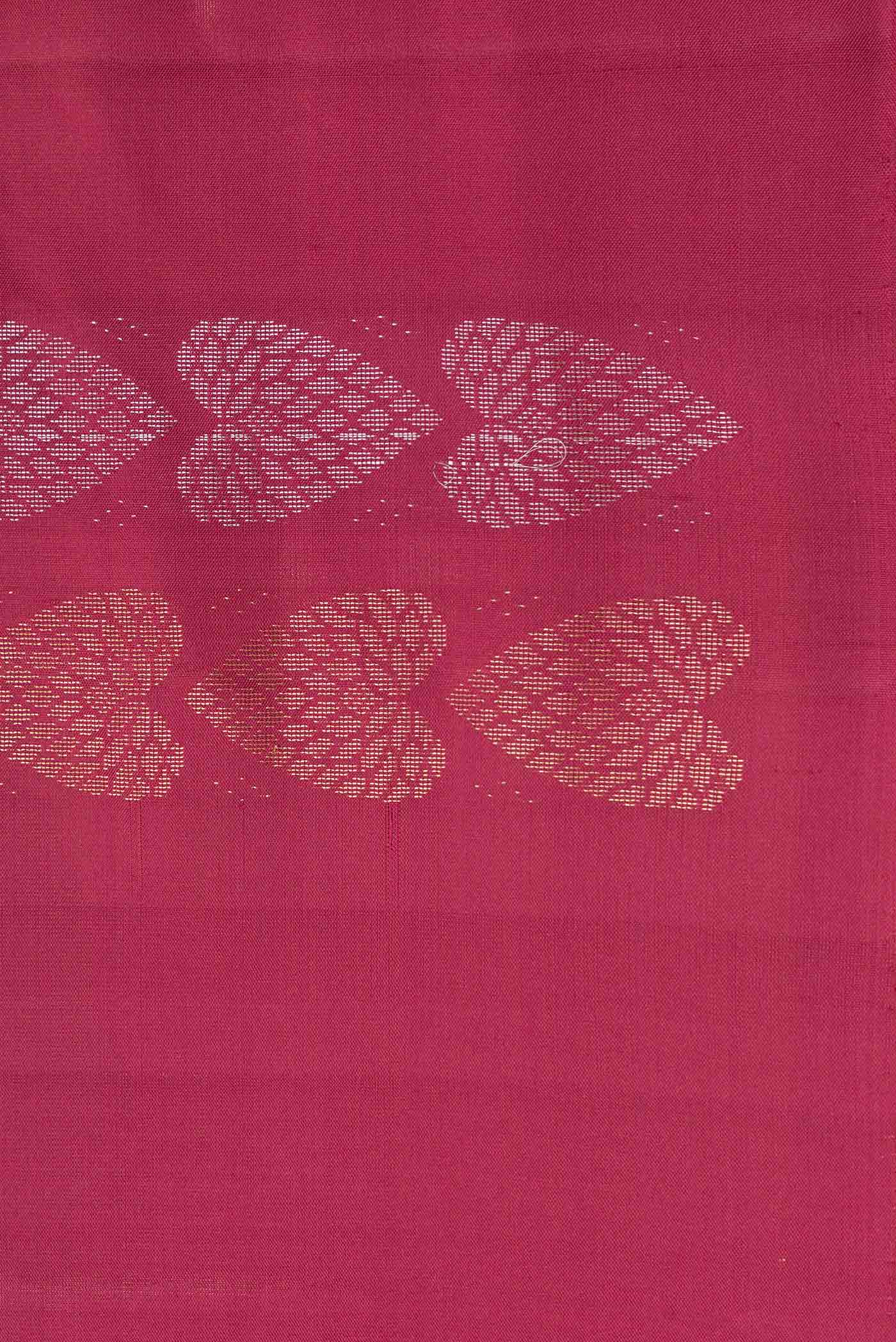 Maroon Soft Silk Saree - Image 3