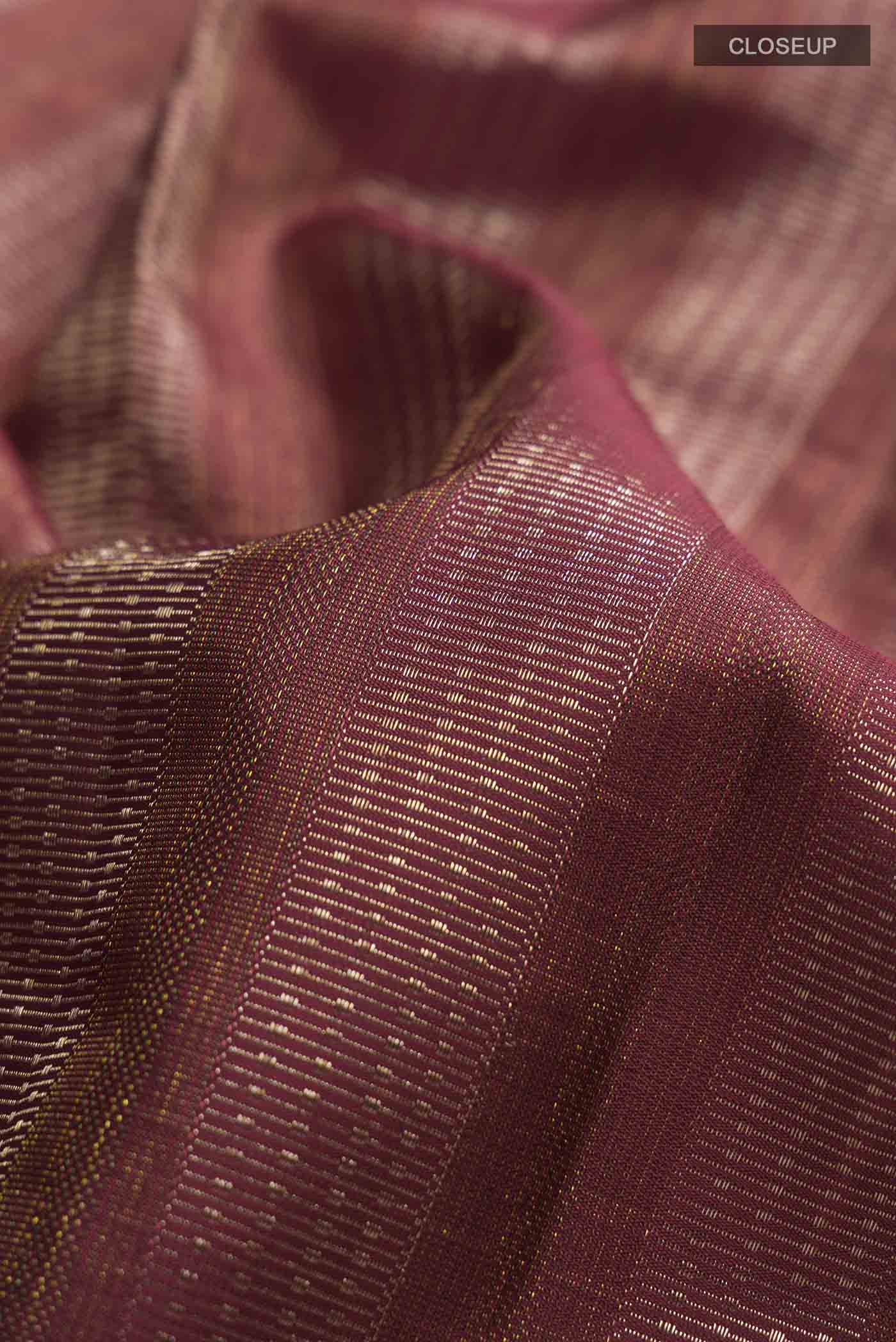 Maroon Kanchipuram Silk Saree - Image 2