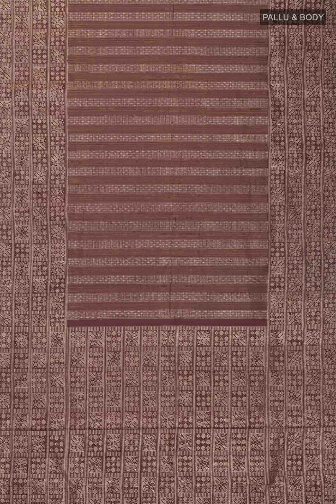 Maroon Kanchipuram Silk Saree - Image 6
