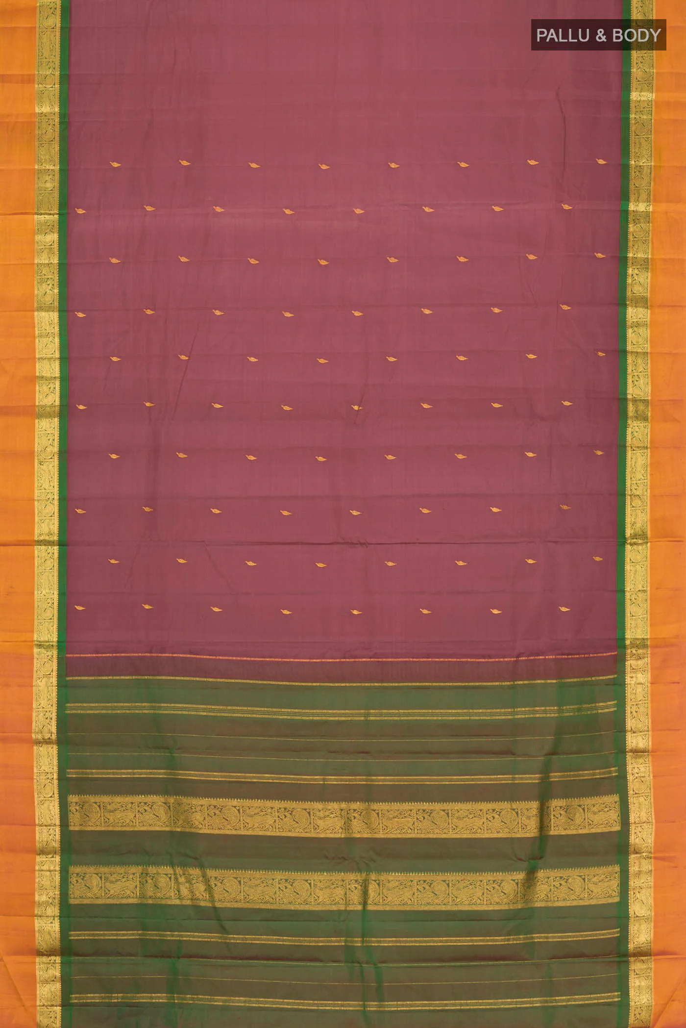 Coffee Brown Kanjivaram Silk Saree - Image 6