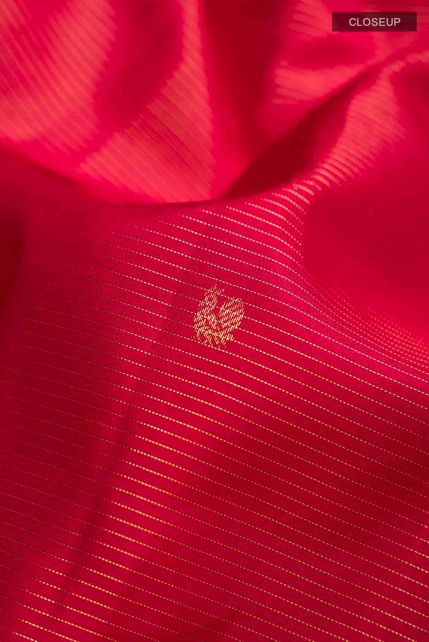 Maroon Kanjivaram Silk Saree - Image 2