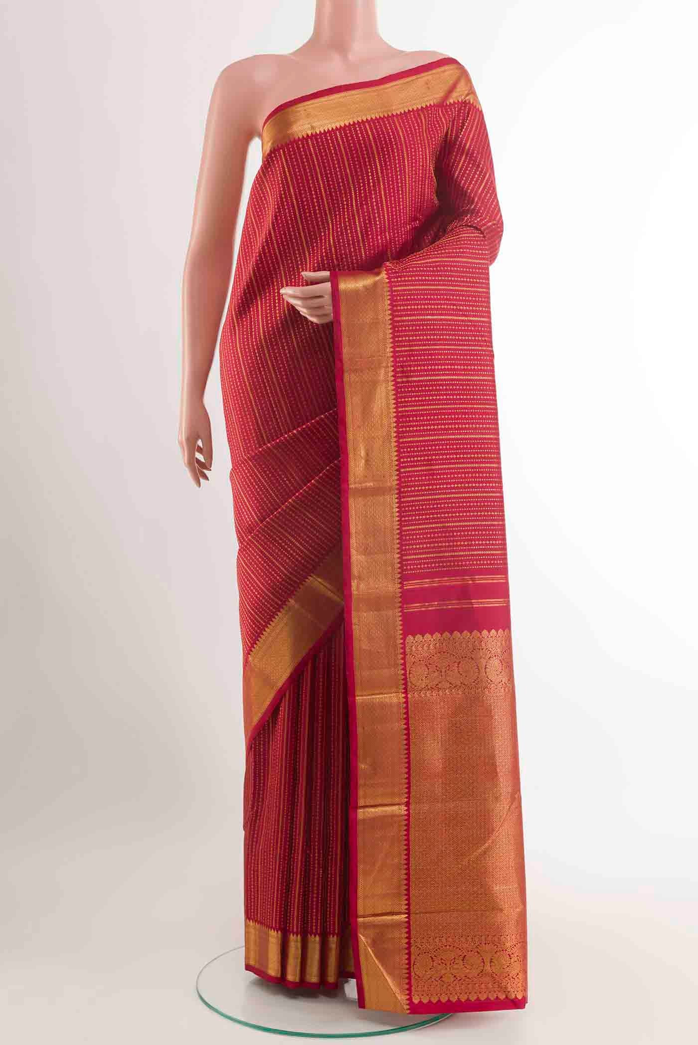 Maroon Kanjivaram Silk Saree