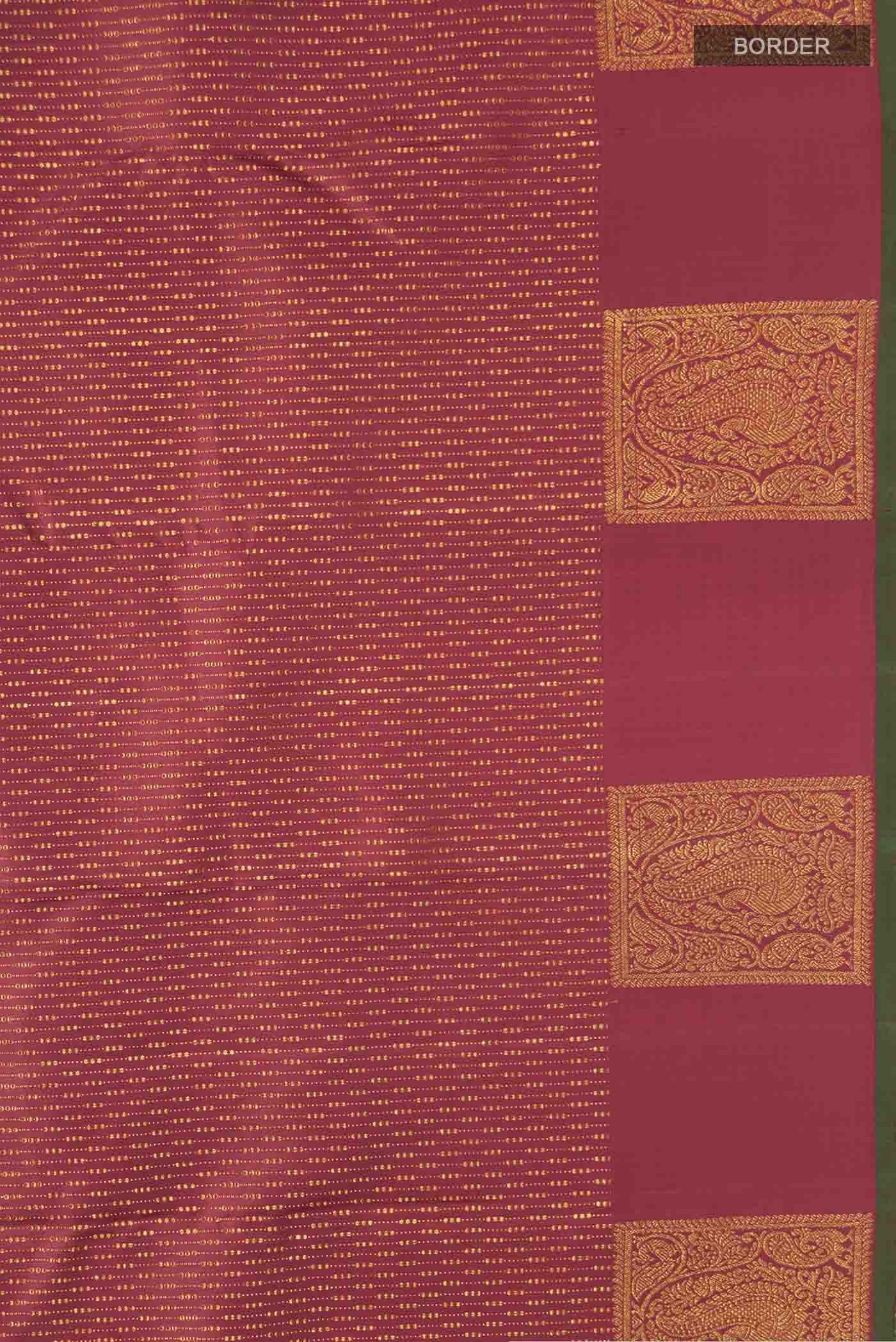 Maroon Kanjivaram Silk Saree - Image 3