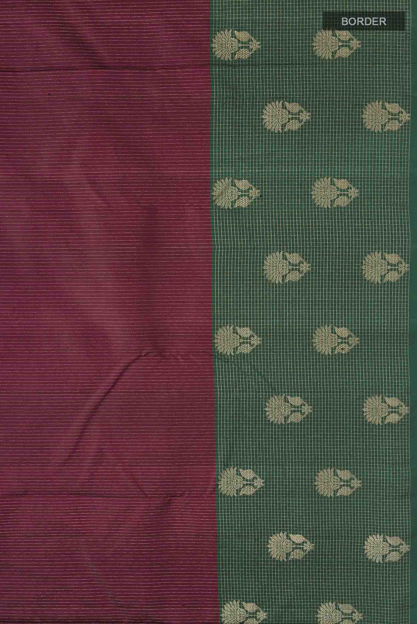 Maroon Kanjivaram Silk Saree - Image 3