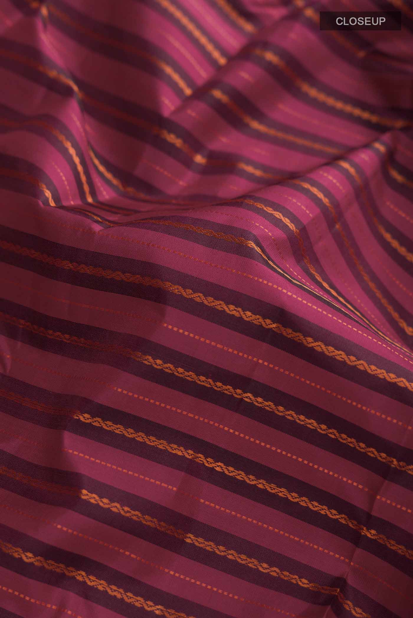 Maroon Kanchipuram Silk Saree - Image 2
