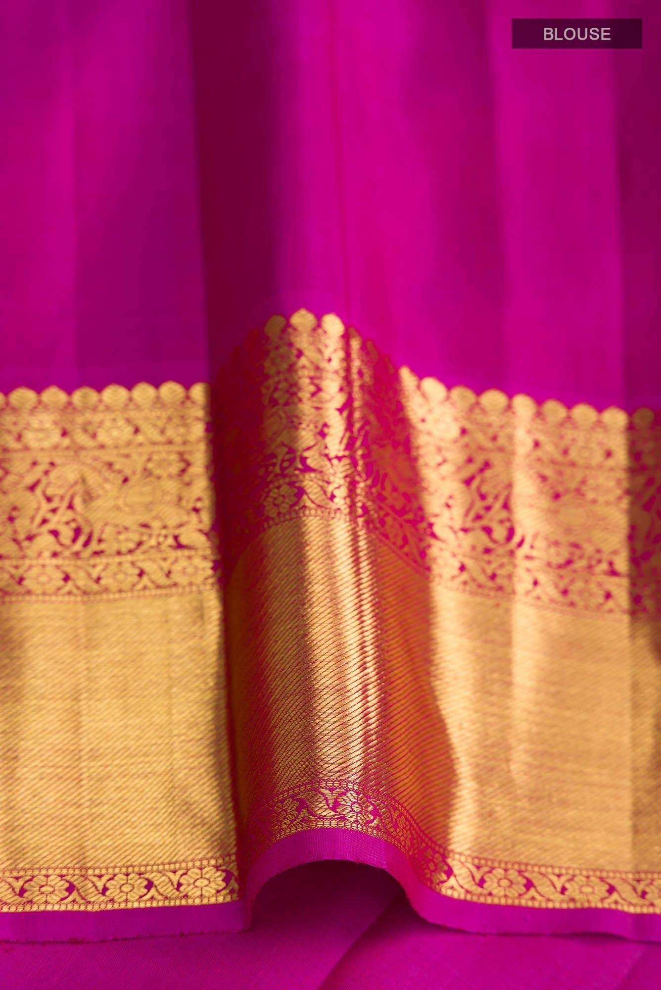 Maroon Kanjivaram Silk Saree - Image 6