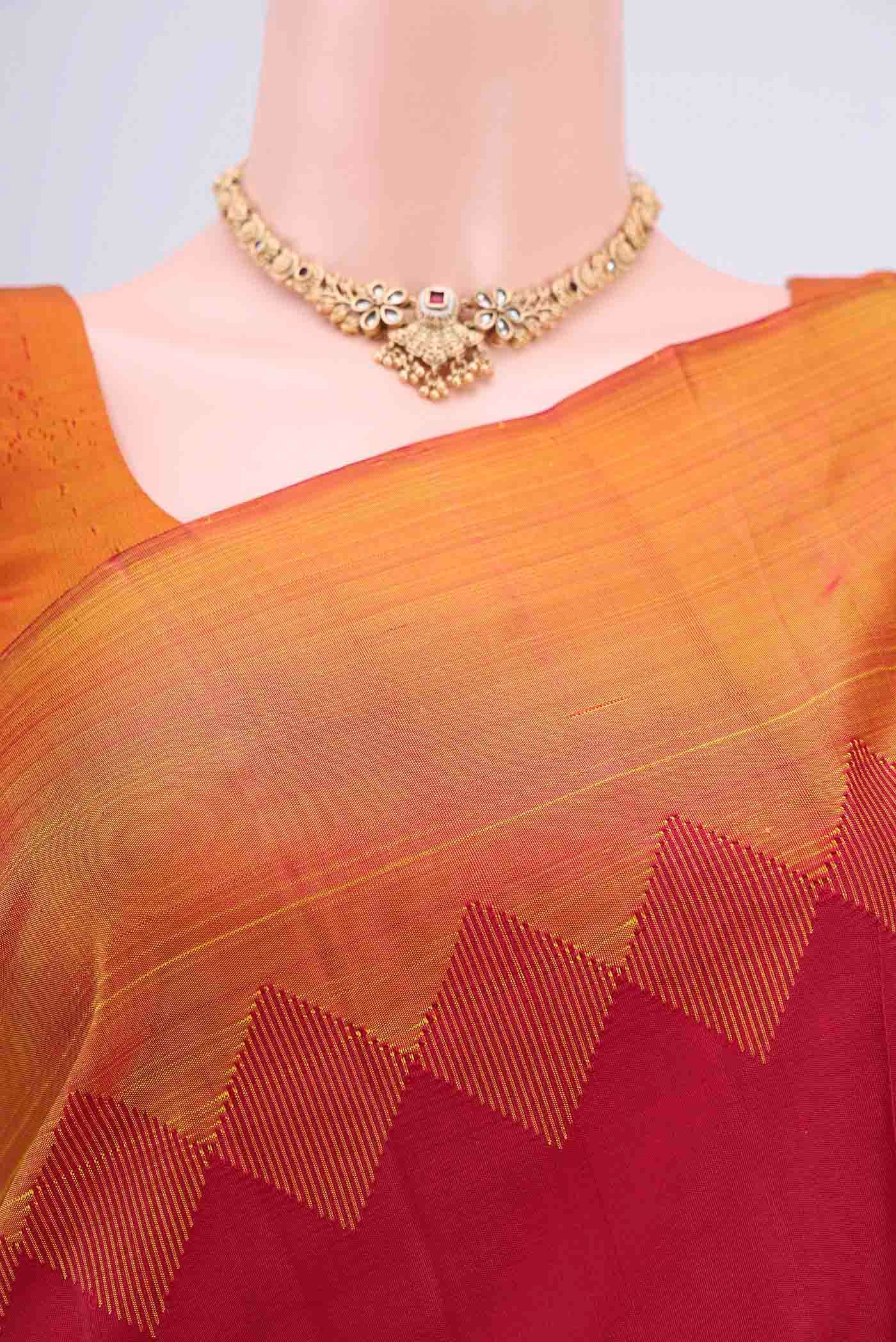 Maroon Kanjivaram Saree - Image 2