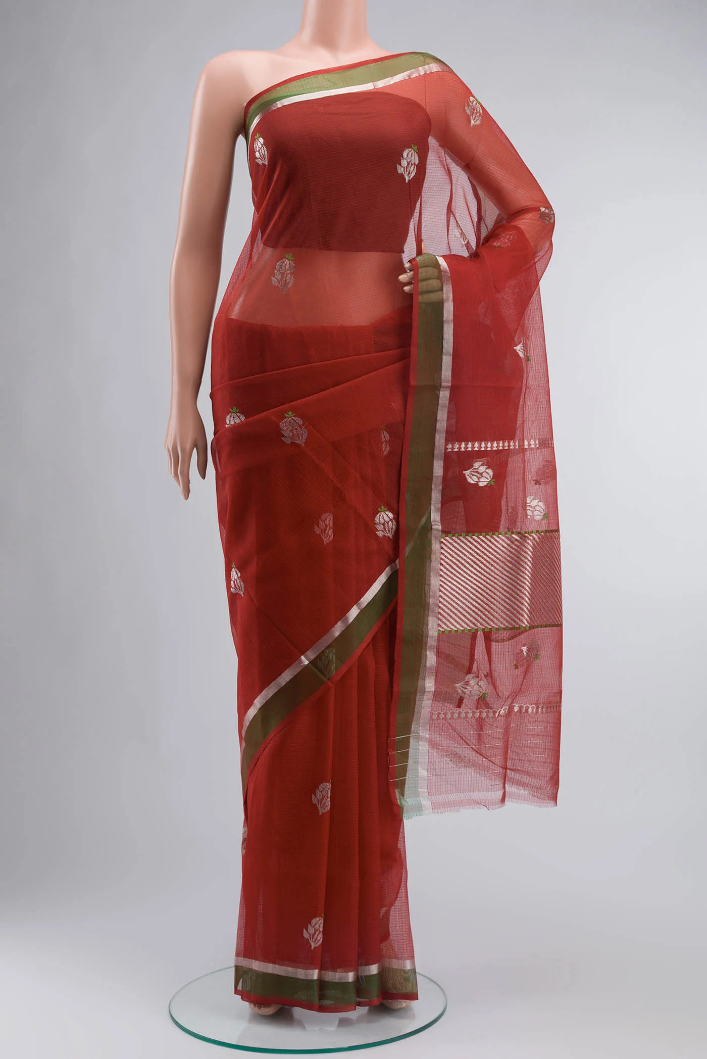 Maroon Kota Silk Saree