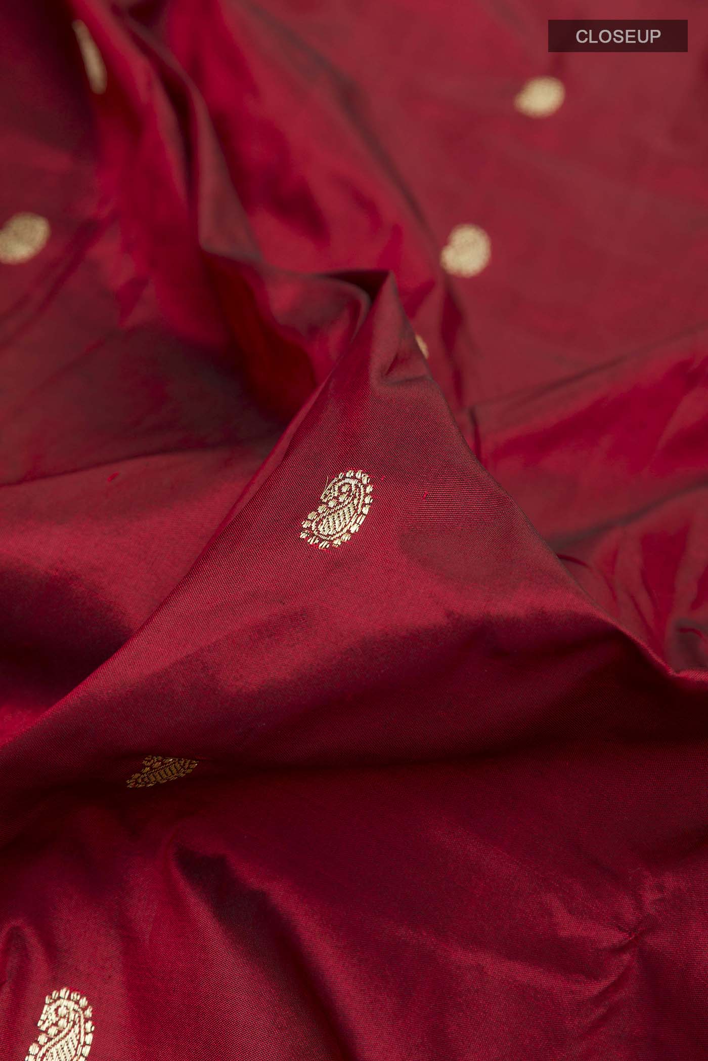Maroon Paithani Silk Saree - Image 2