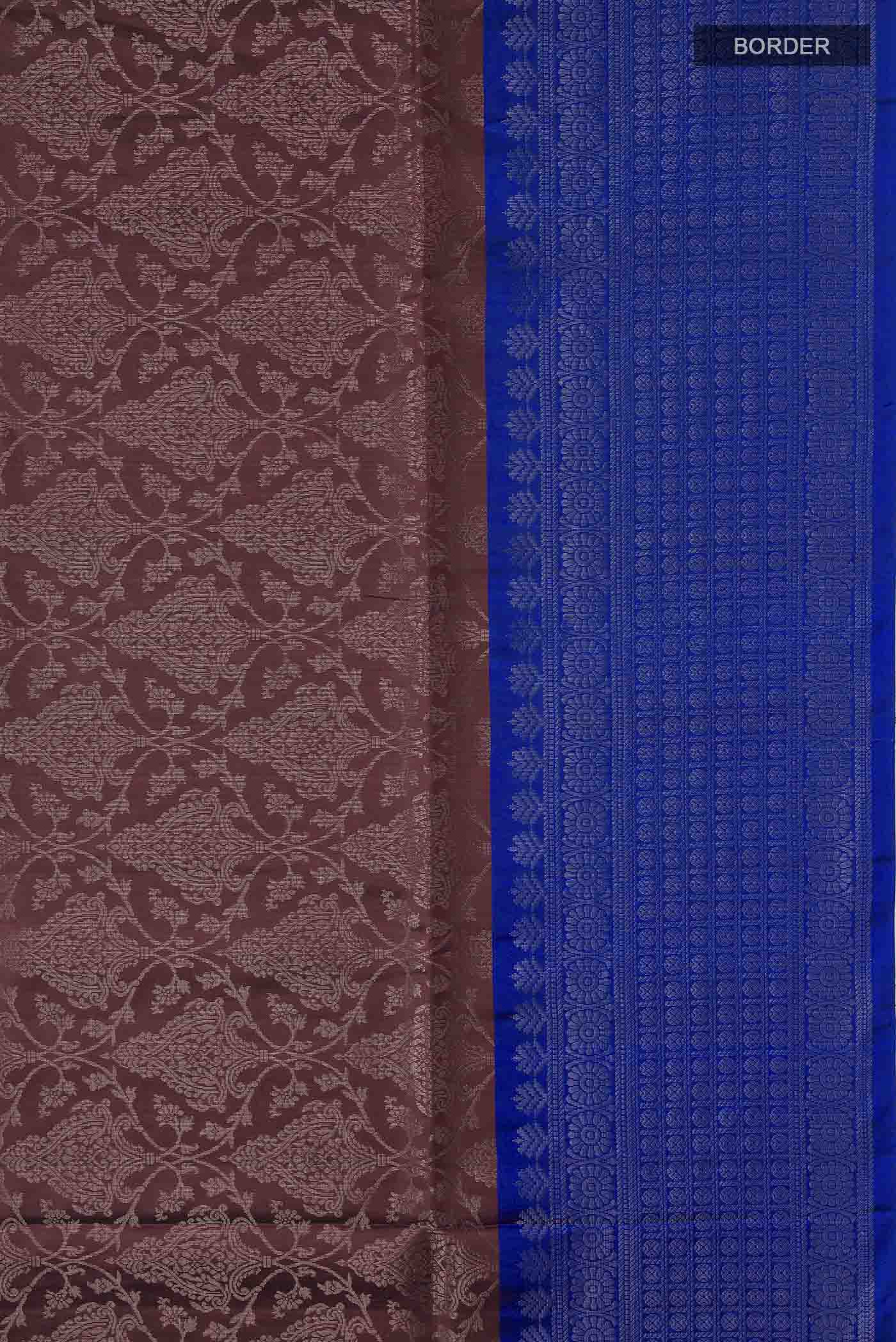 Maroon Soft Silk Saree - Image 3