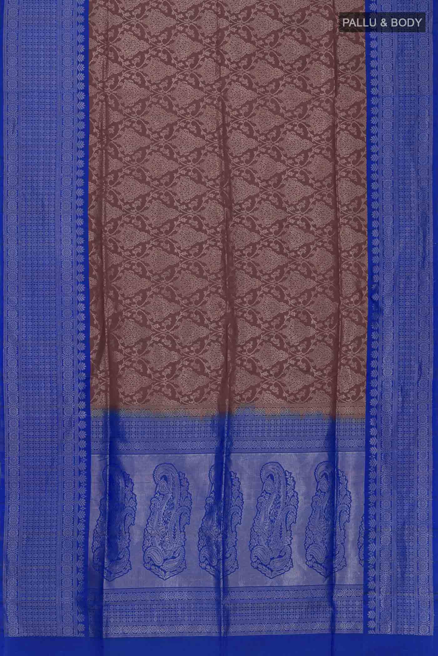 Maroon Soft Silk Saree - Image 5