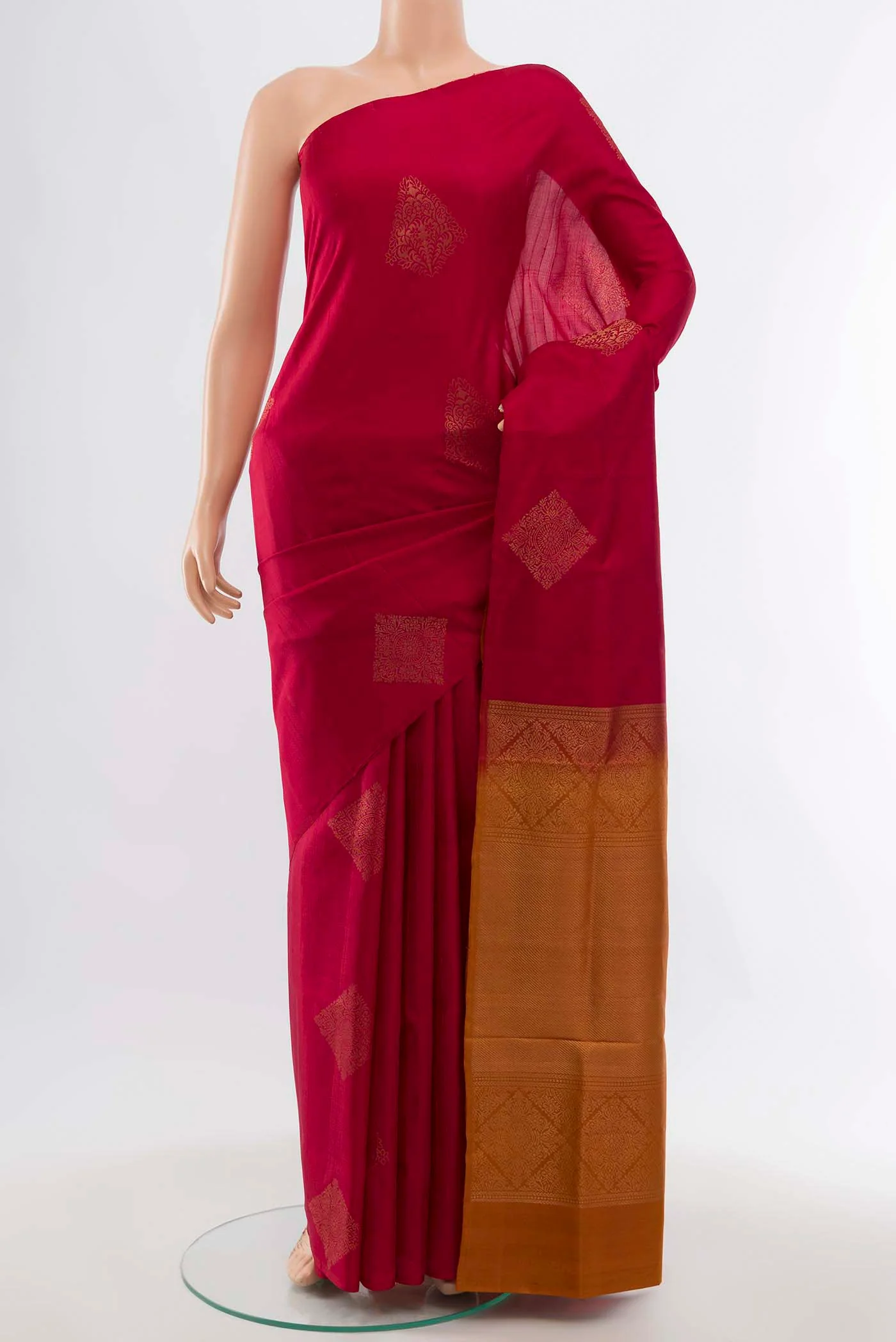 Maroon Soft Silk Saree