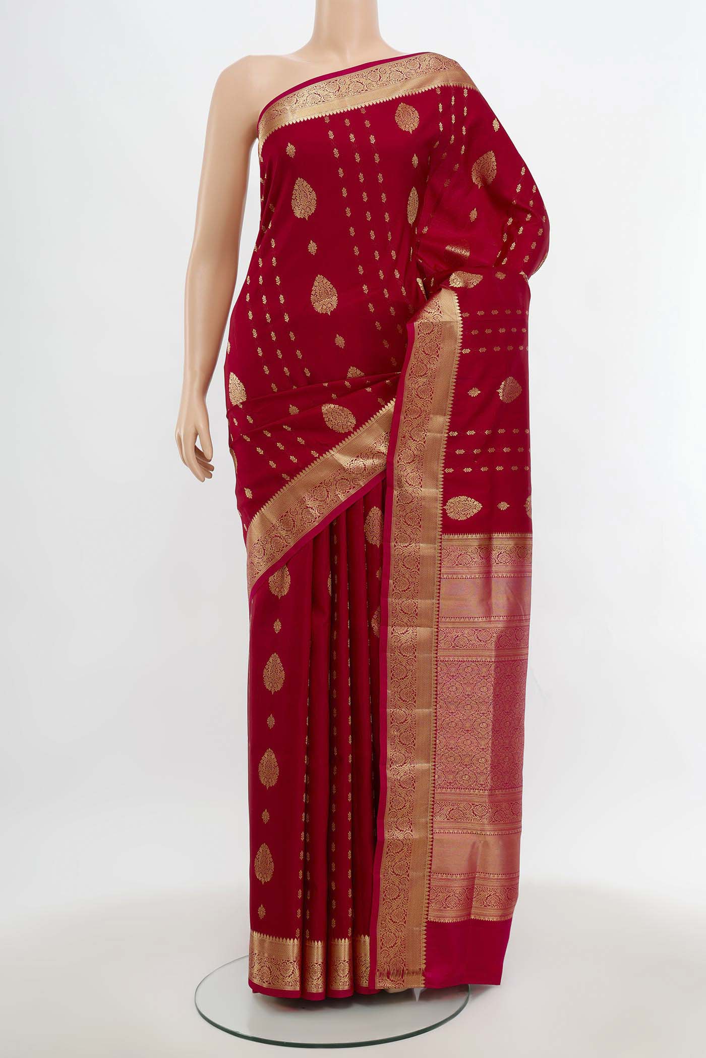 Maroon Soft Silk Saree