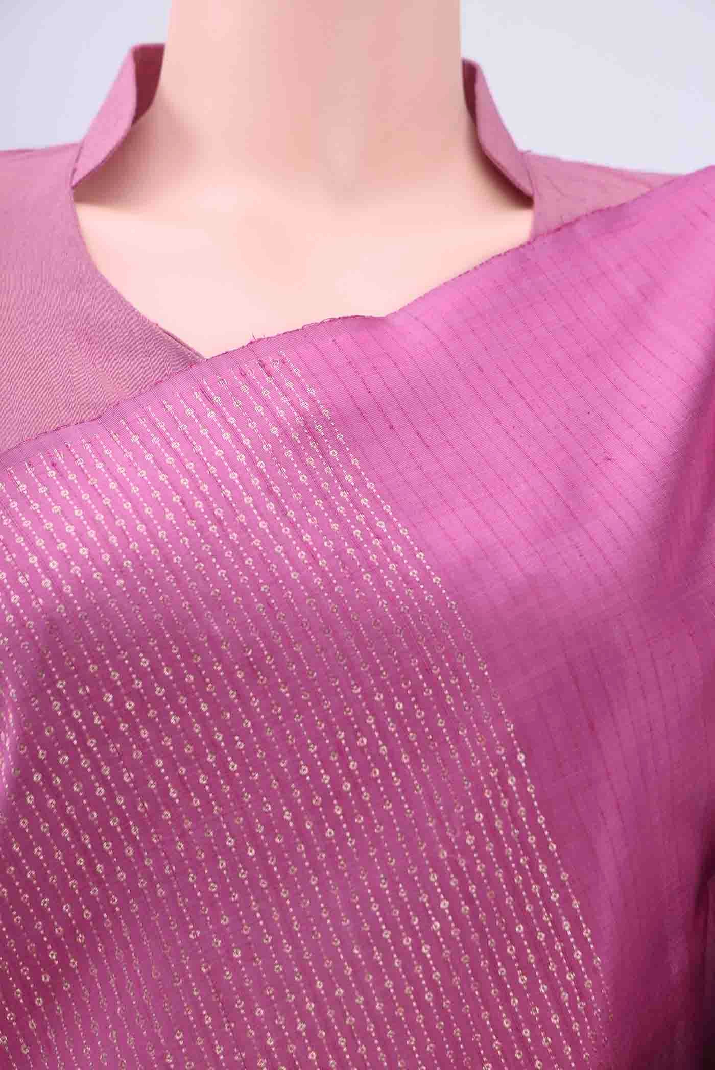 Lavender Kanchipuram Silk Saree - Image 2