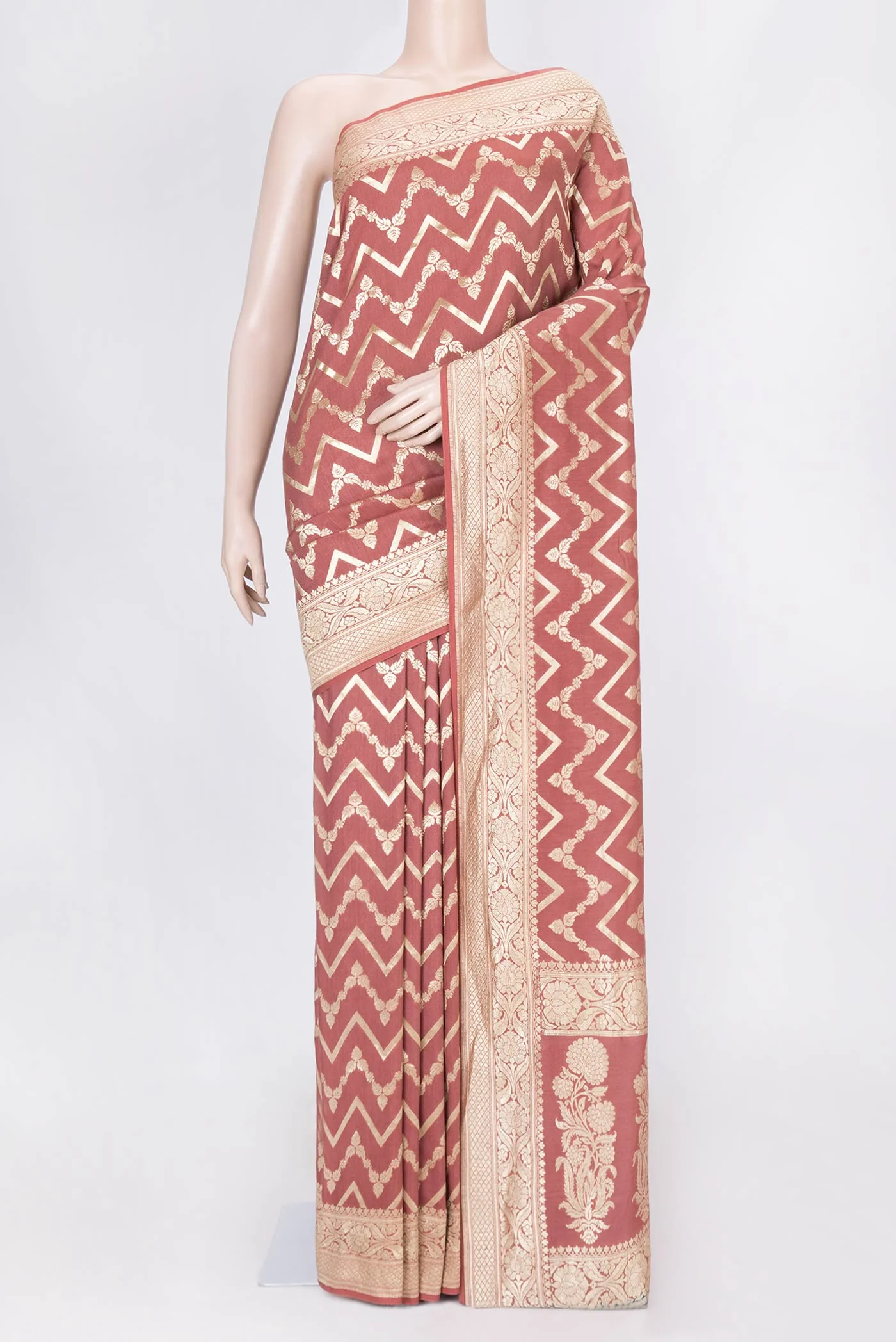 Mauve Dual Tone Tussar Silk Saree