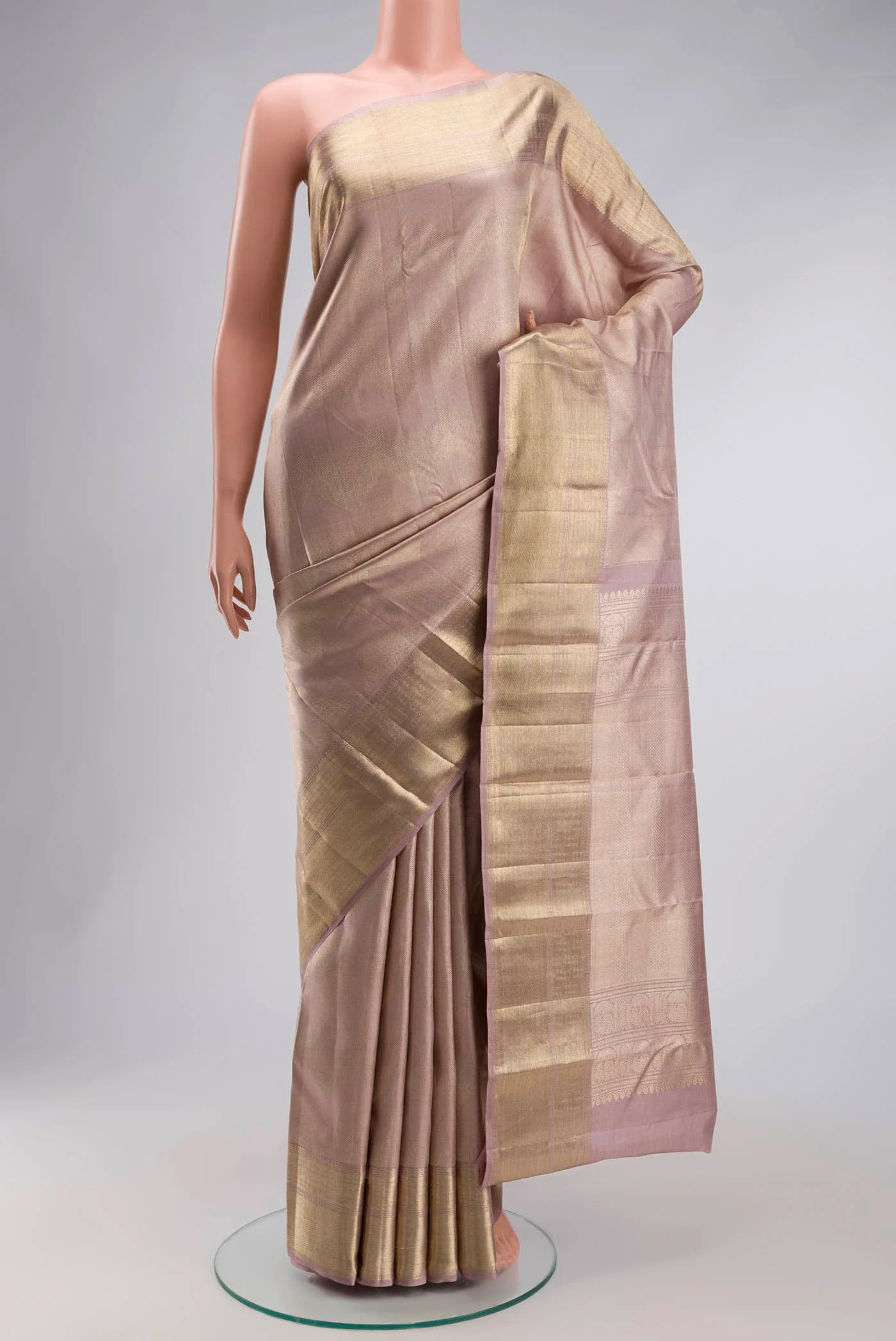 Mauve Kanchipuram Silk Saree