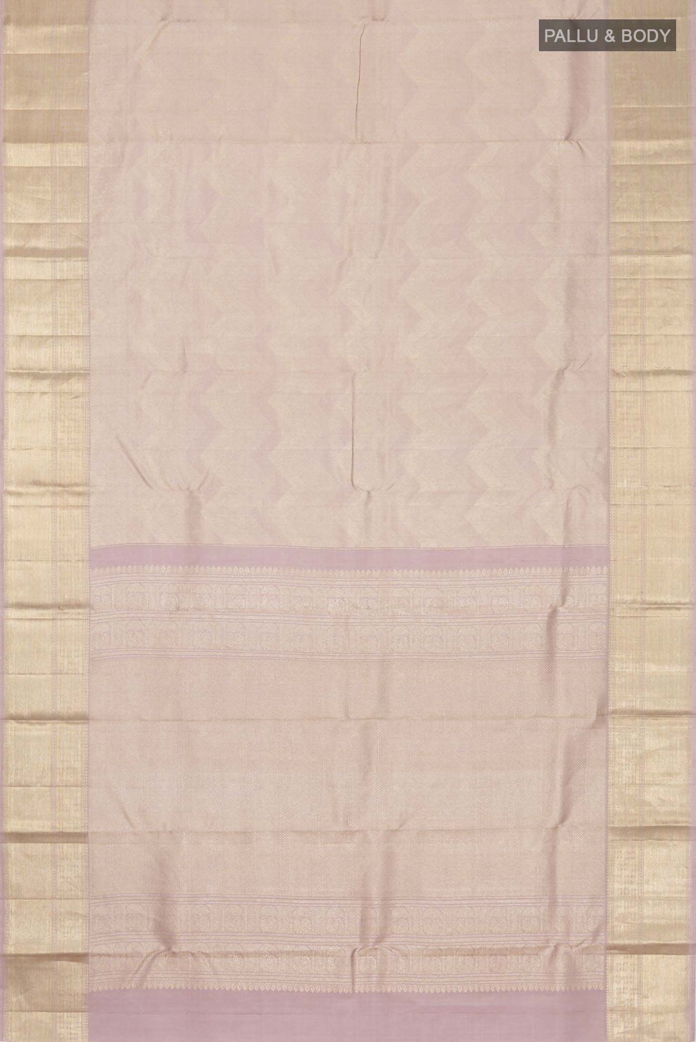 Mauve Kanchipuram Silk Saree - Image 6