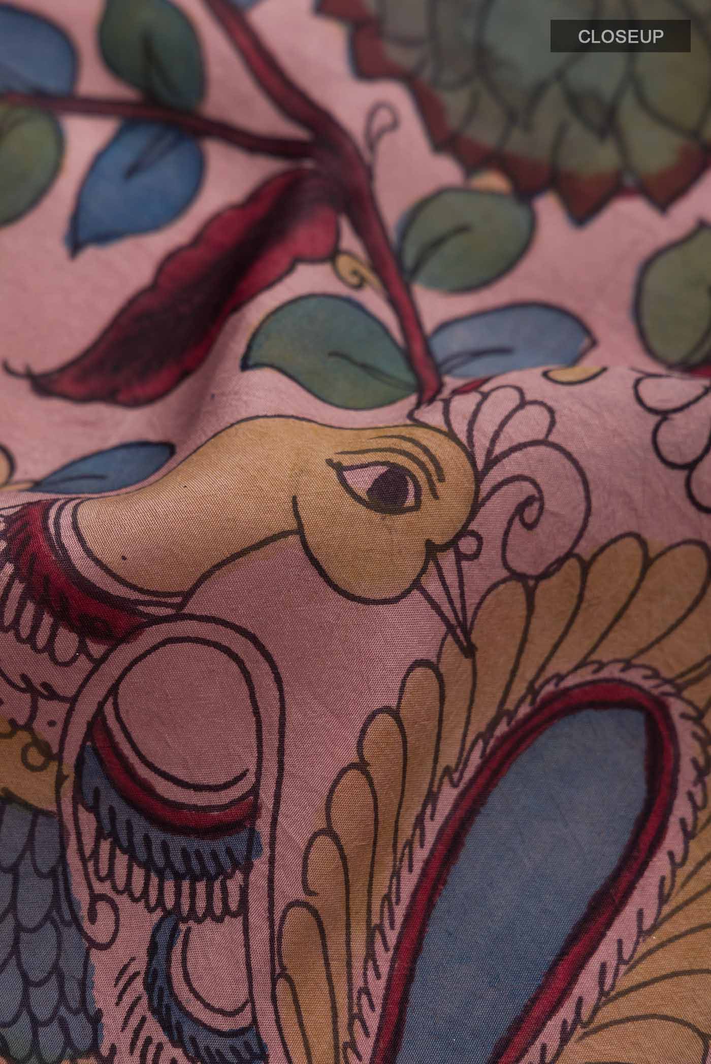 Mauve Kanchipuram Silk Saree - Image 2