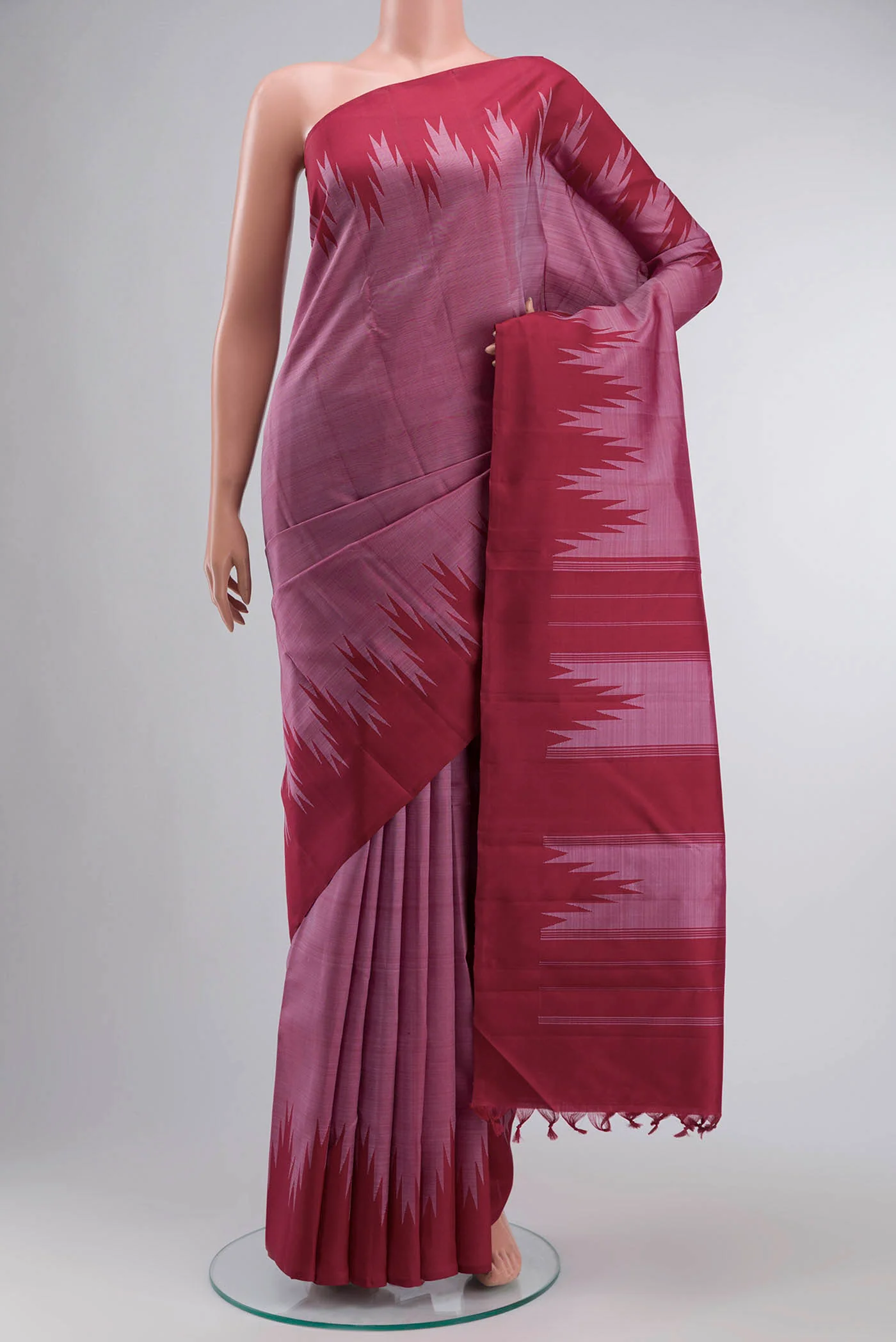 Mauve Kanchipuram Silk Saree