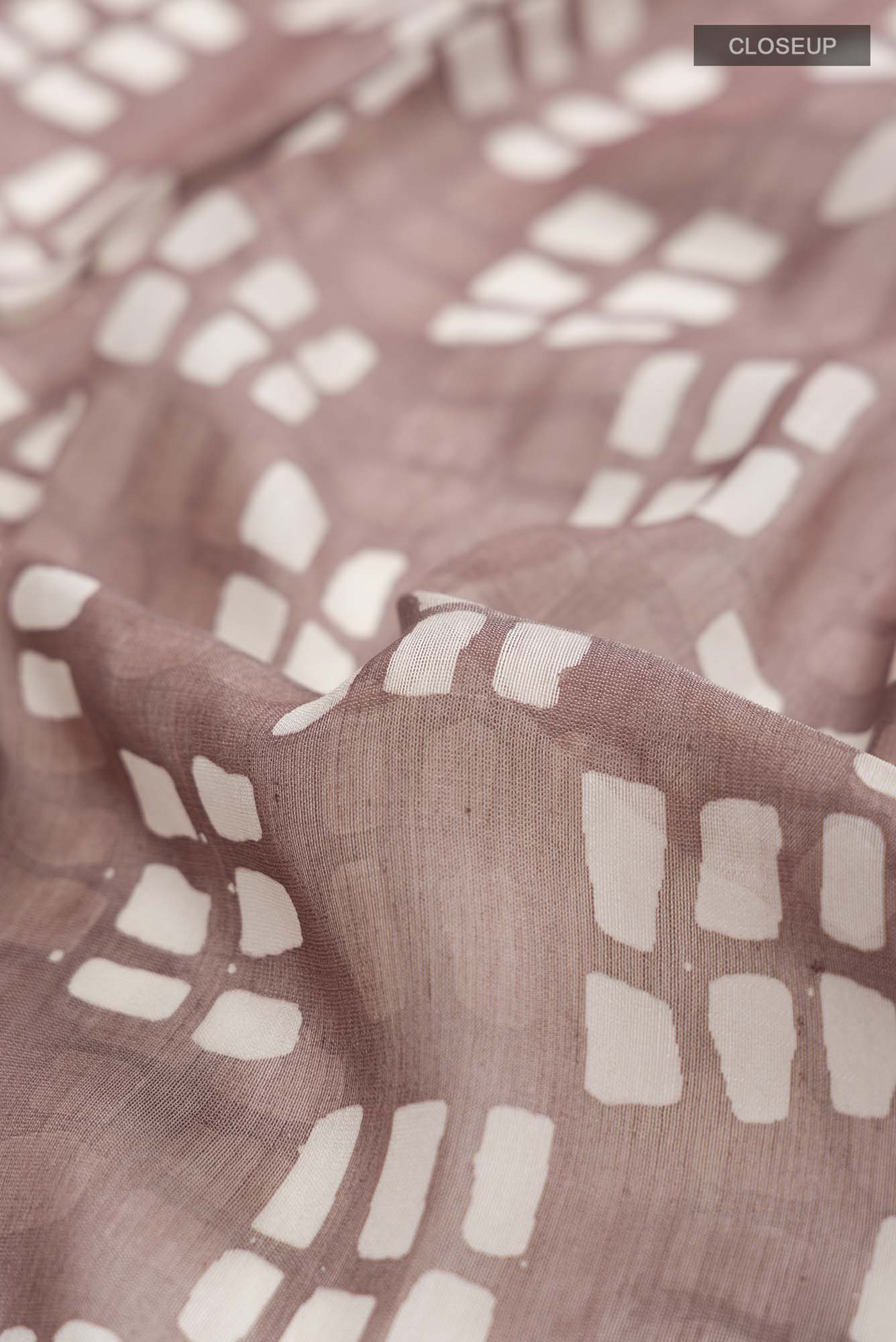 Mauve Maheshwari Silk Cotton Saree - Image 2