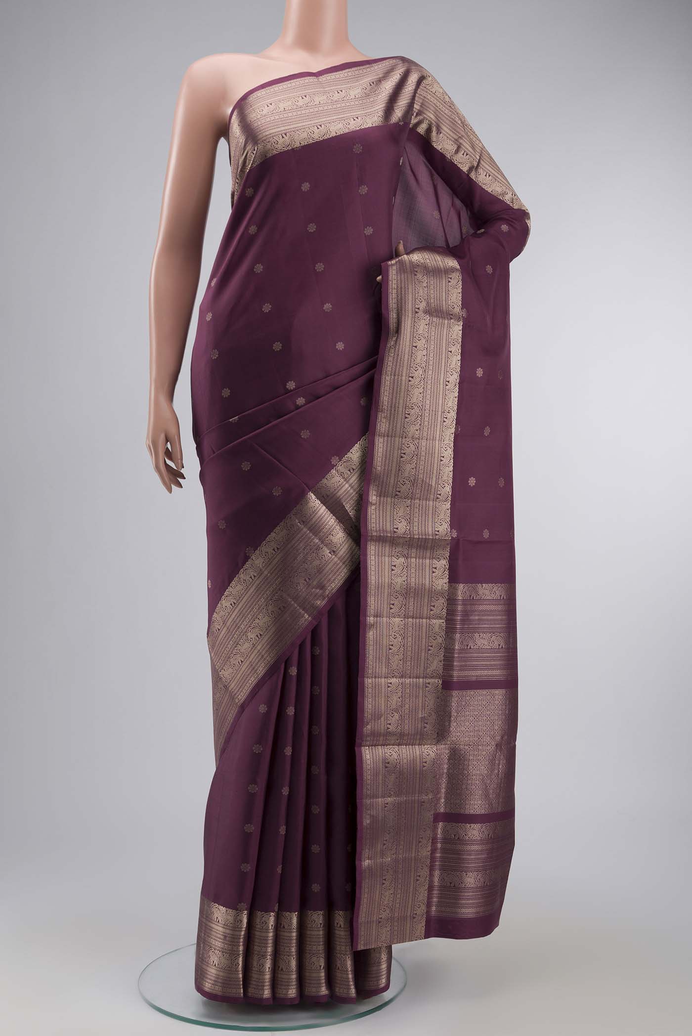 Mauve Soft Silk Saree