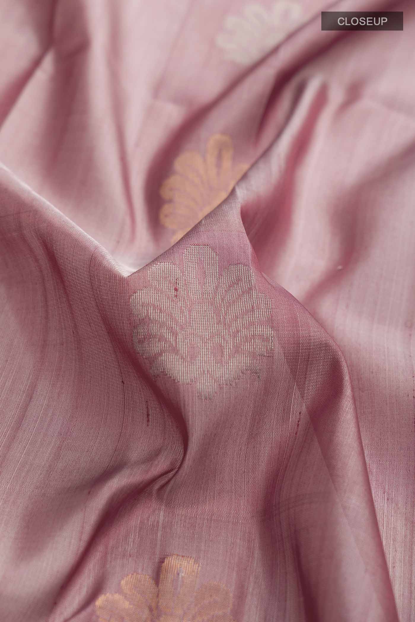 Mauve Uppada Silk Saree - Image 2