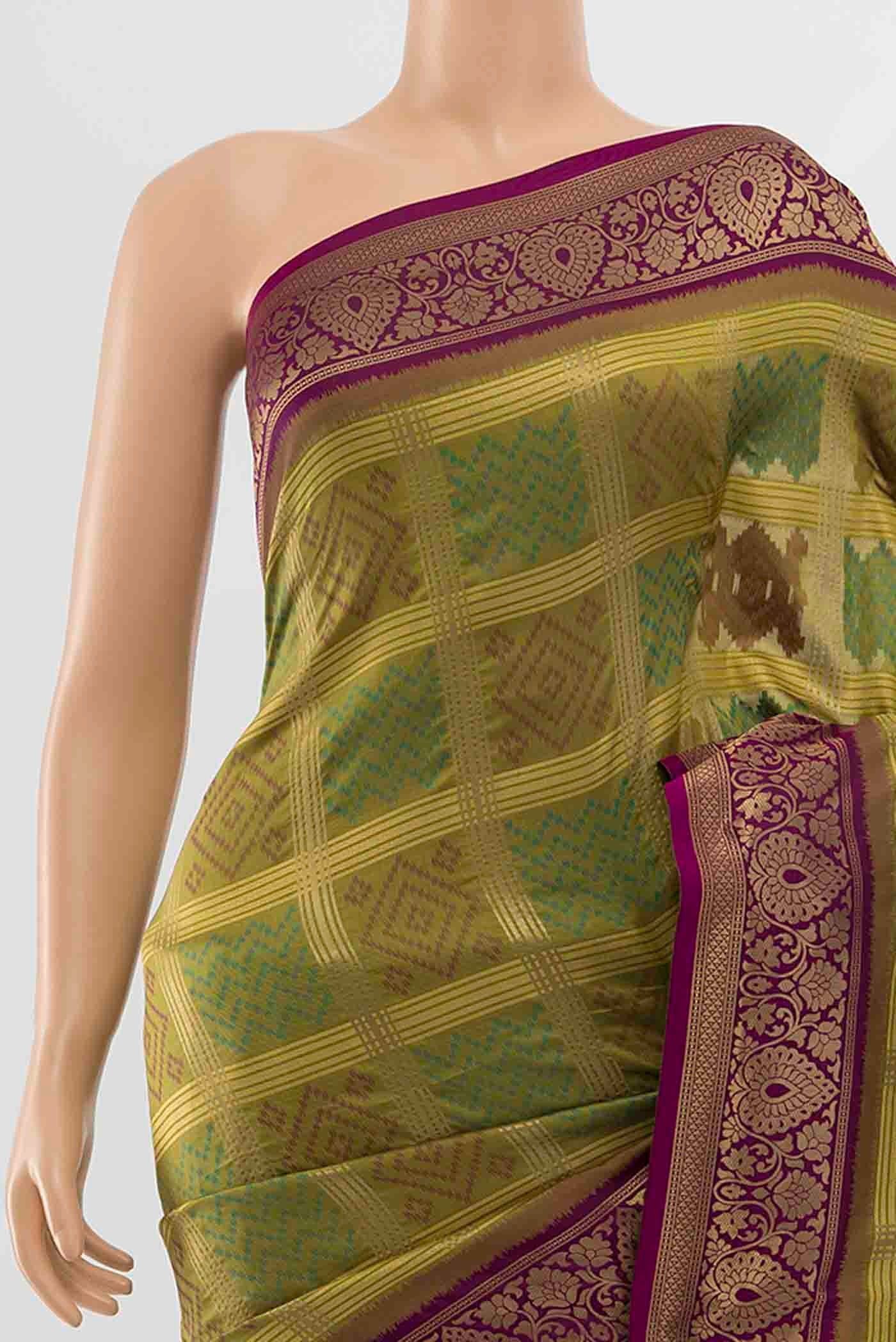 Mehandi Green Art Silk Saree - Image 2
