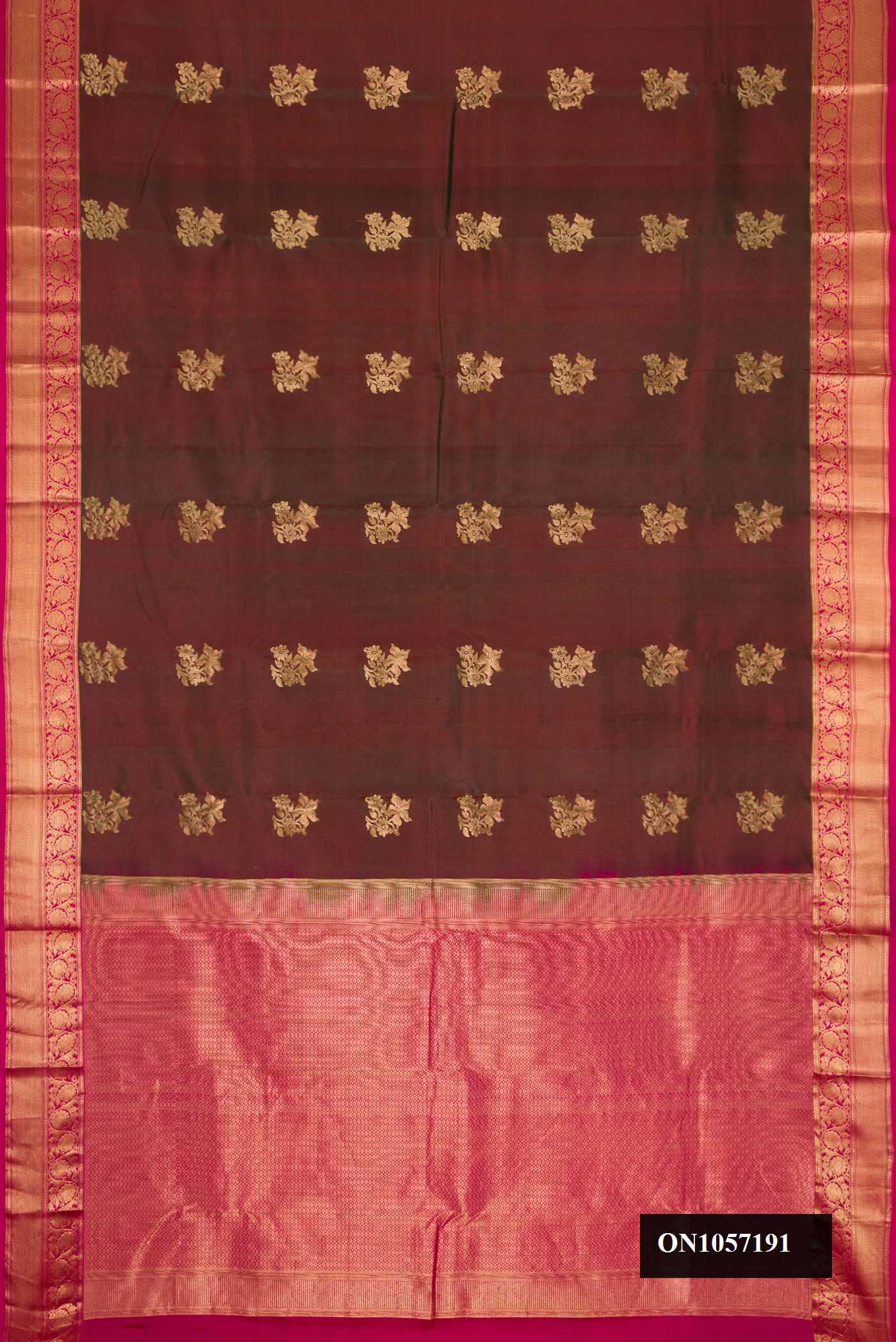 Mehandi Green Dual Tone Kanchipuram Silk Saree