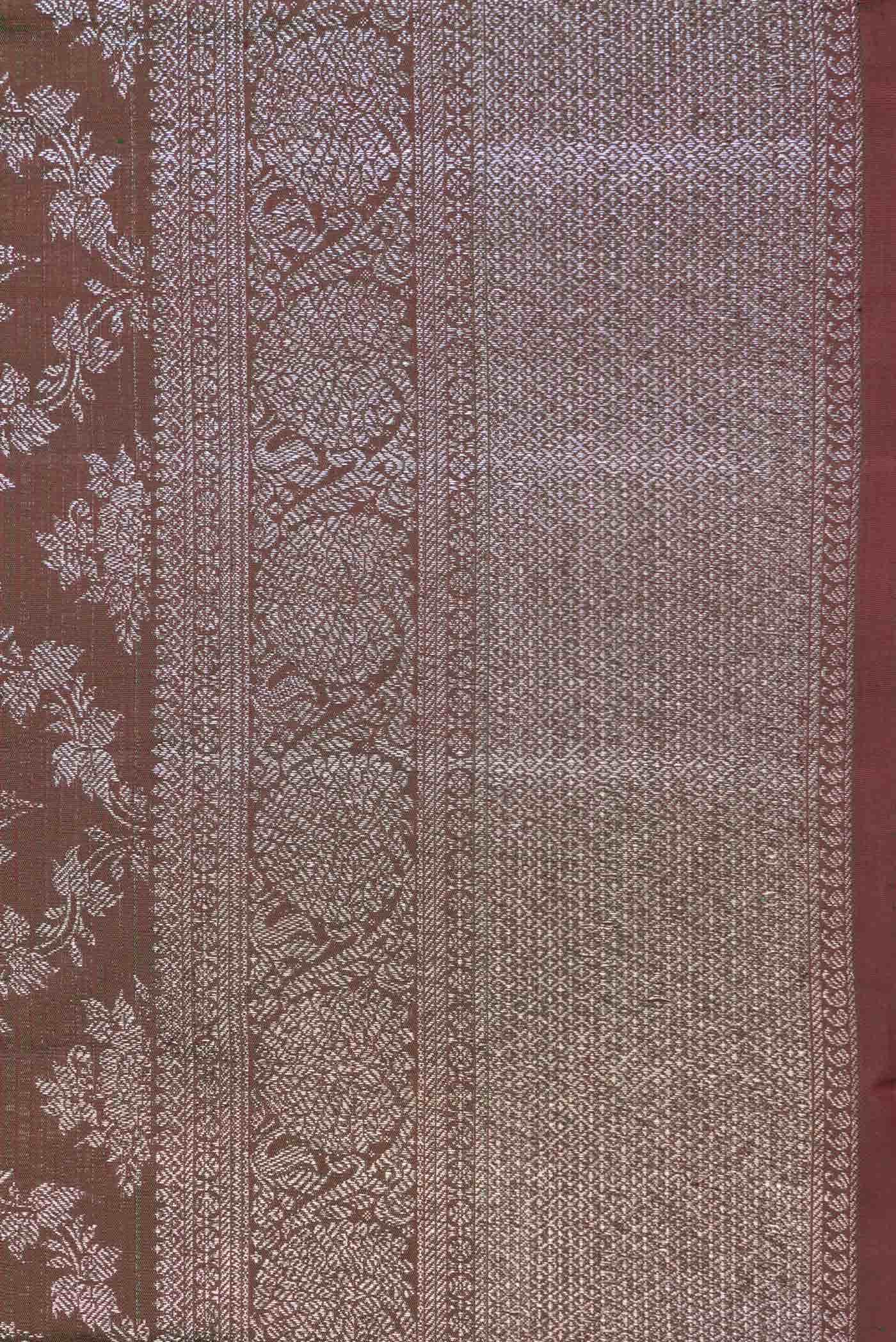 Mehandi Green Dual Tone Kanchipuram Silk Saree - Image 6