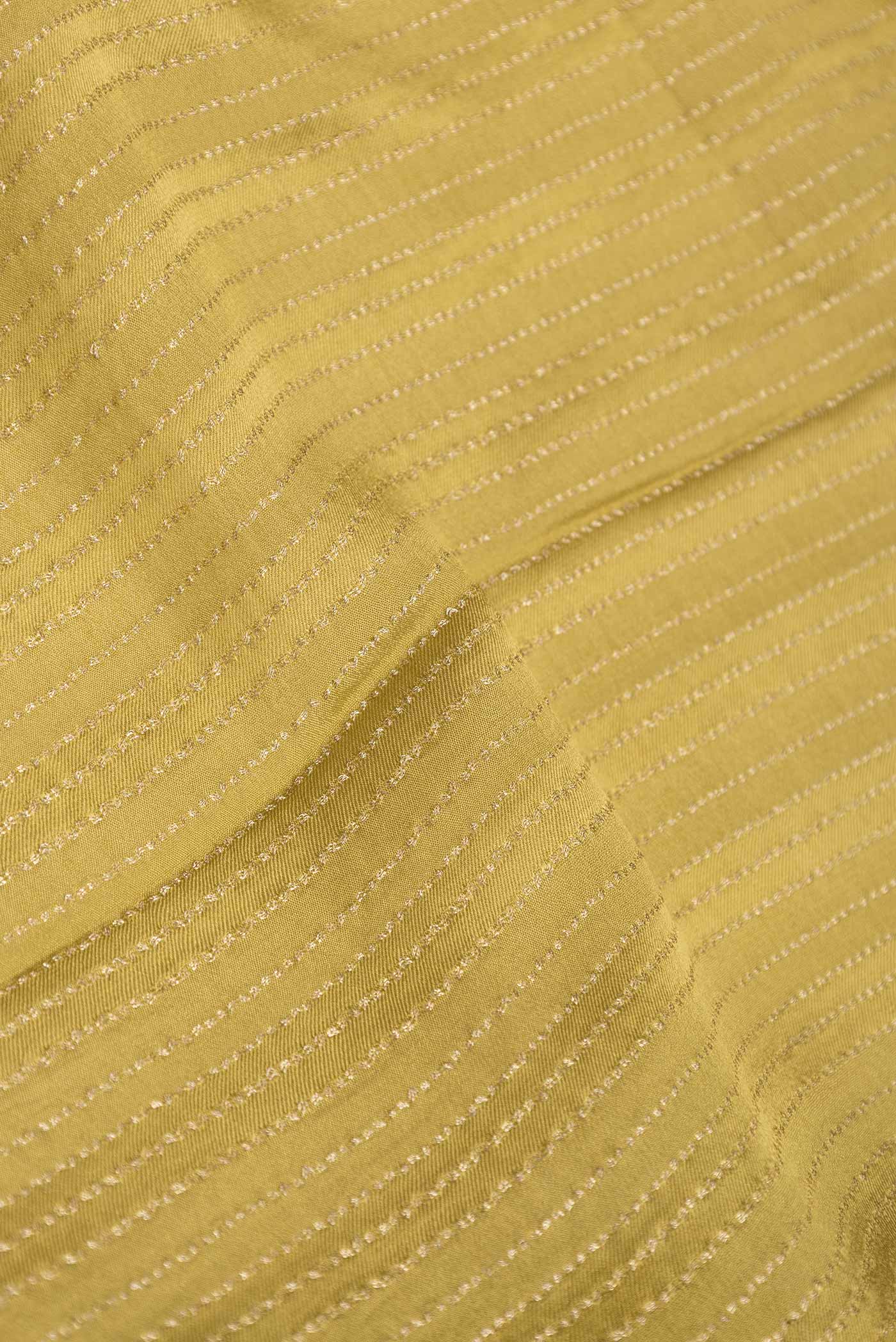 Mehandi Green Mysore Crepe Saree - Image 2