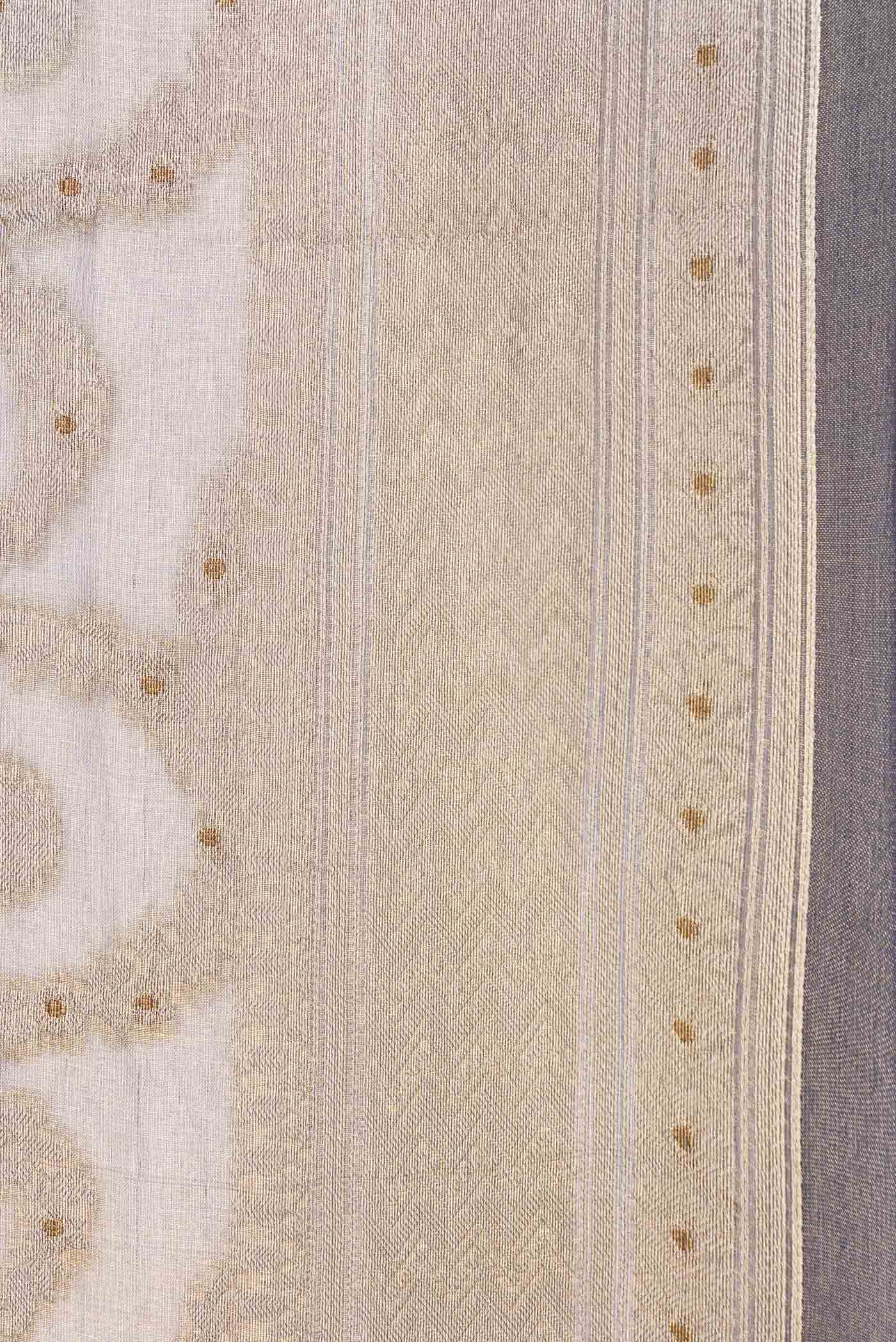 Brown Organza Silk Saree - Image 3
