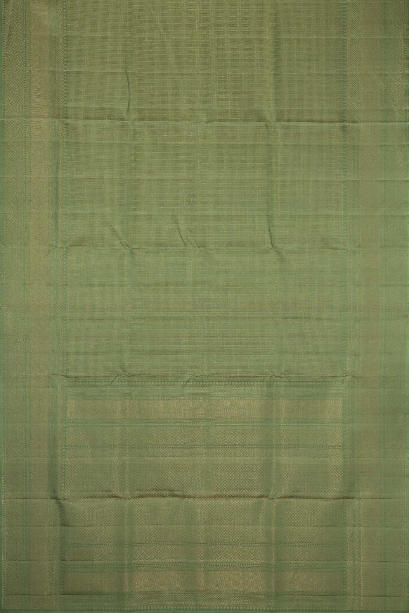 Olive Green Soft Silk Saree - Image 6