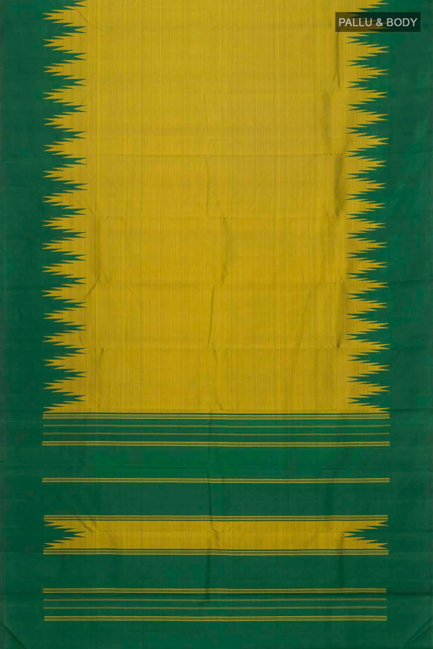 Mehandi Green Kanchipuram Silk Saree - Image 6