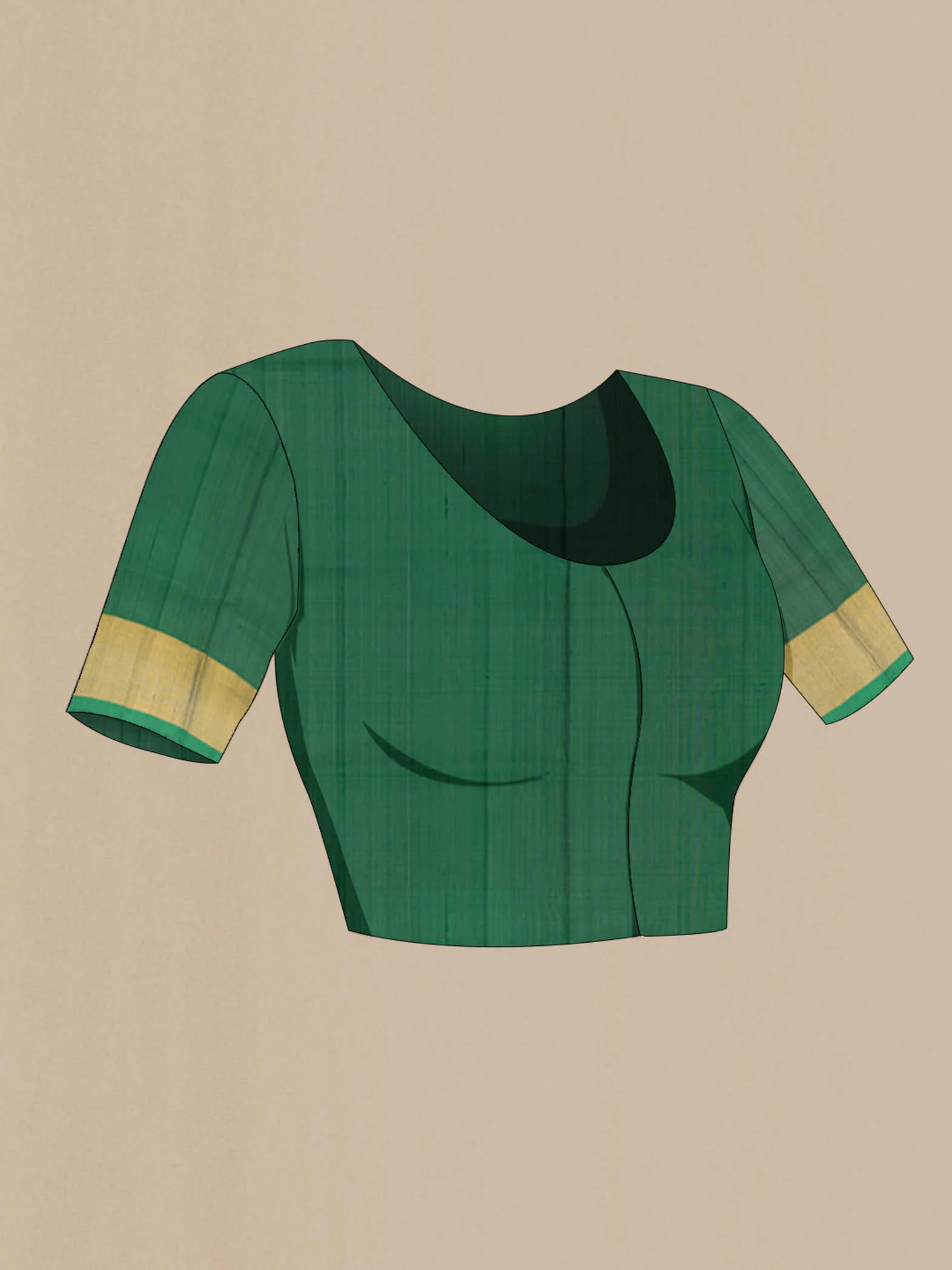 Mehandi Green Uppada Silk Saree - Image 4