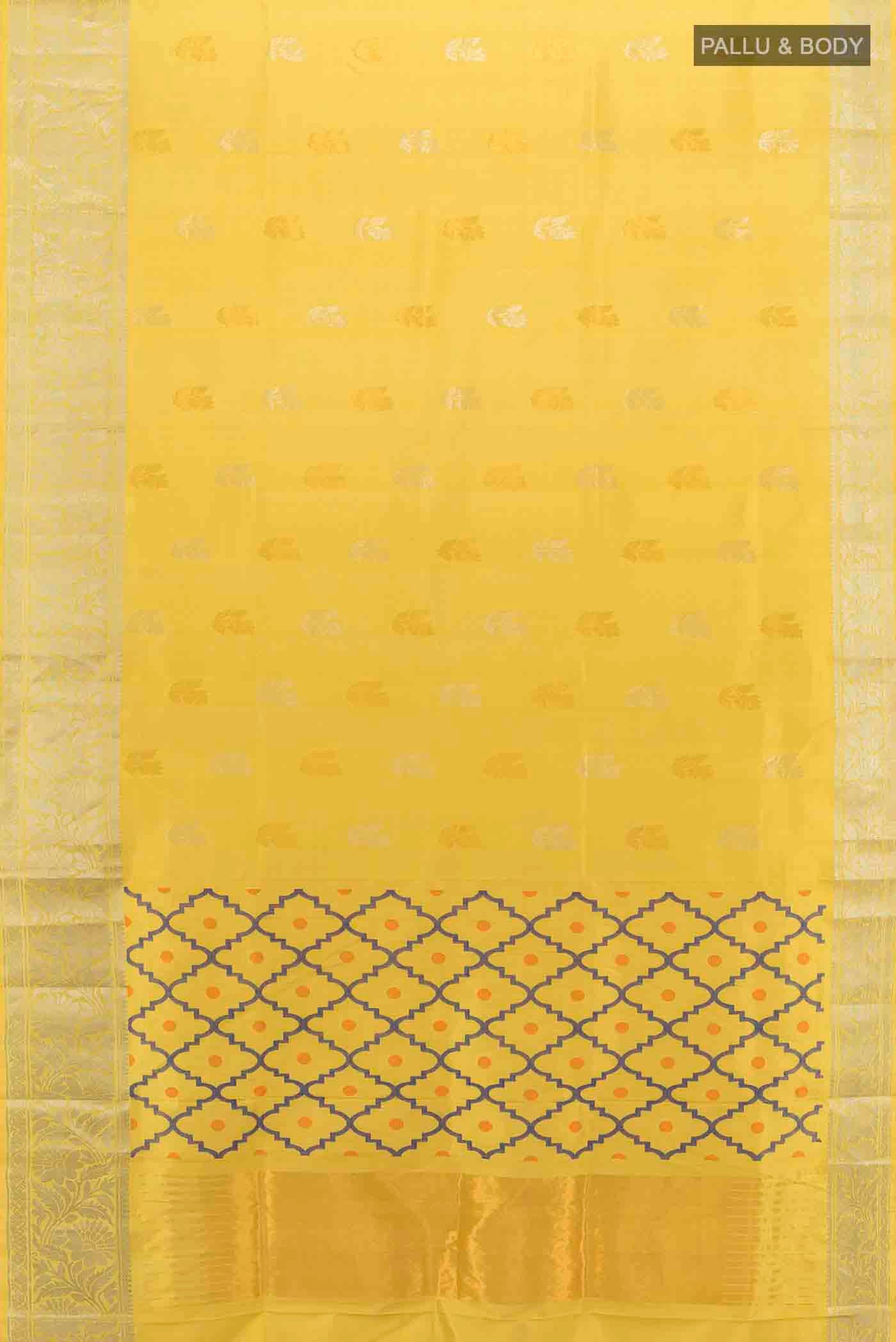 Yellow Uppada Silk Saree - Image 5