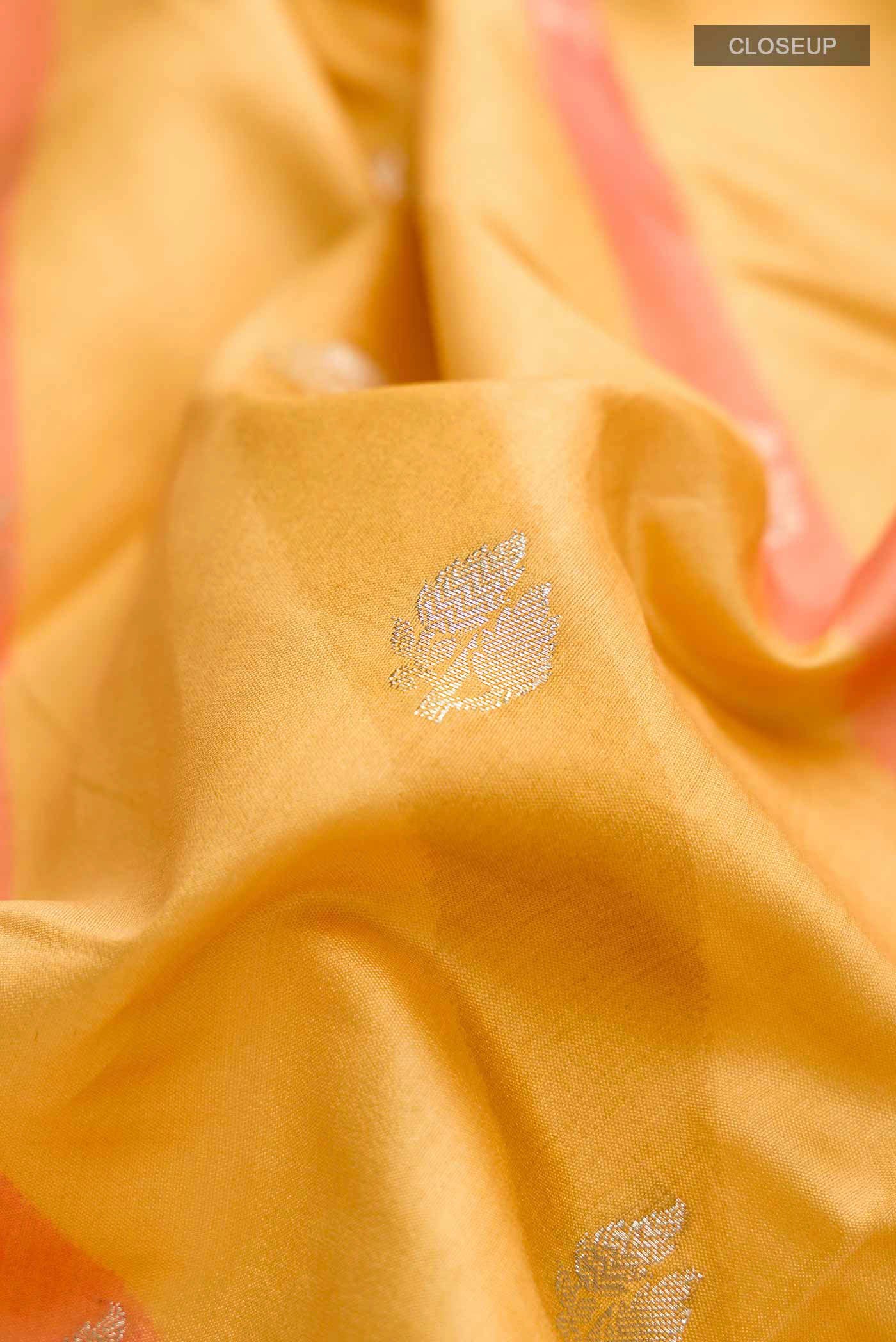 Multi Color Banarasi Raw Silk Saree - Image 2