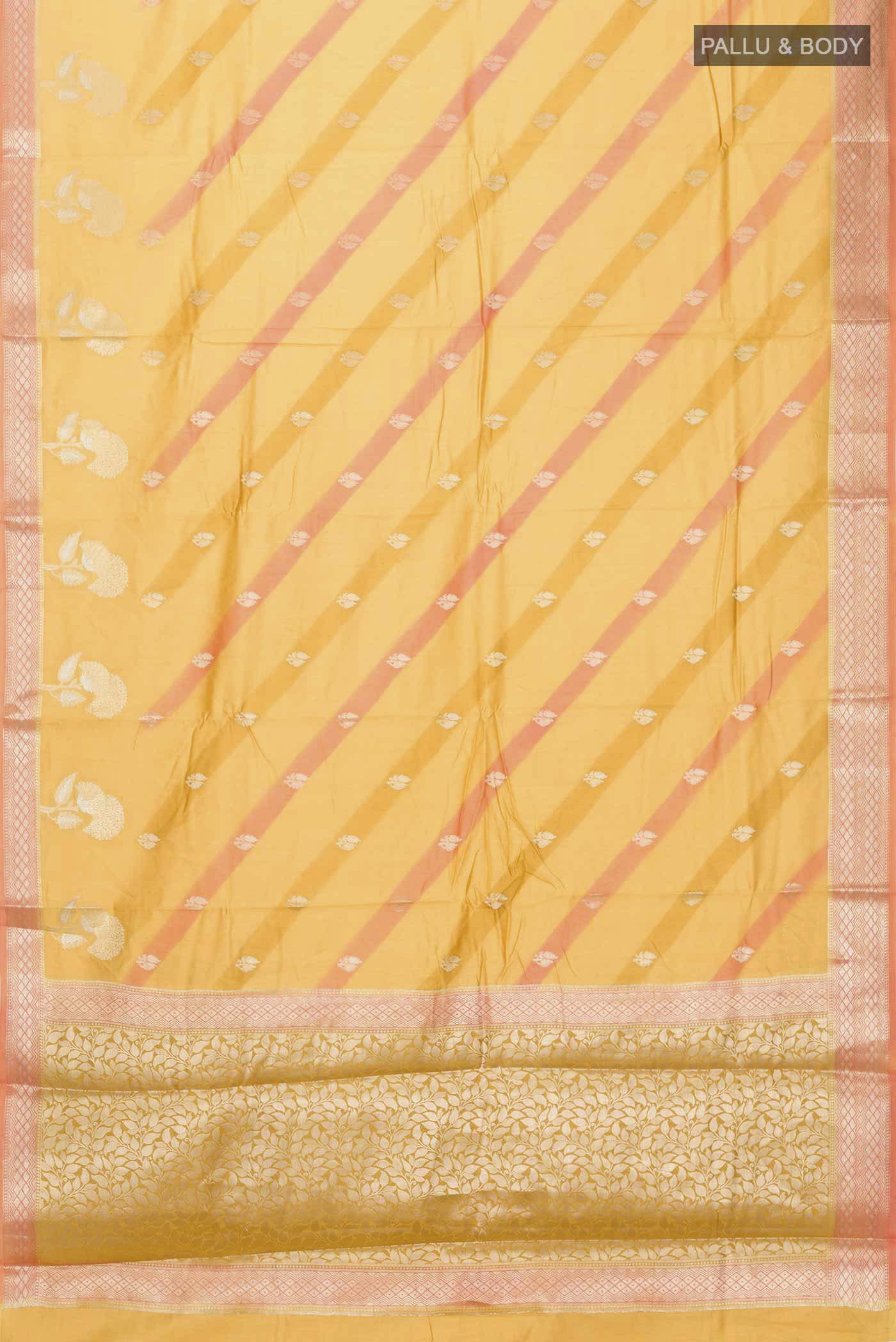Multi Color Banarasi Raw Silk Saree - Image 5